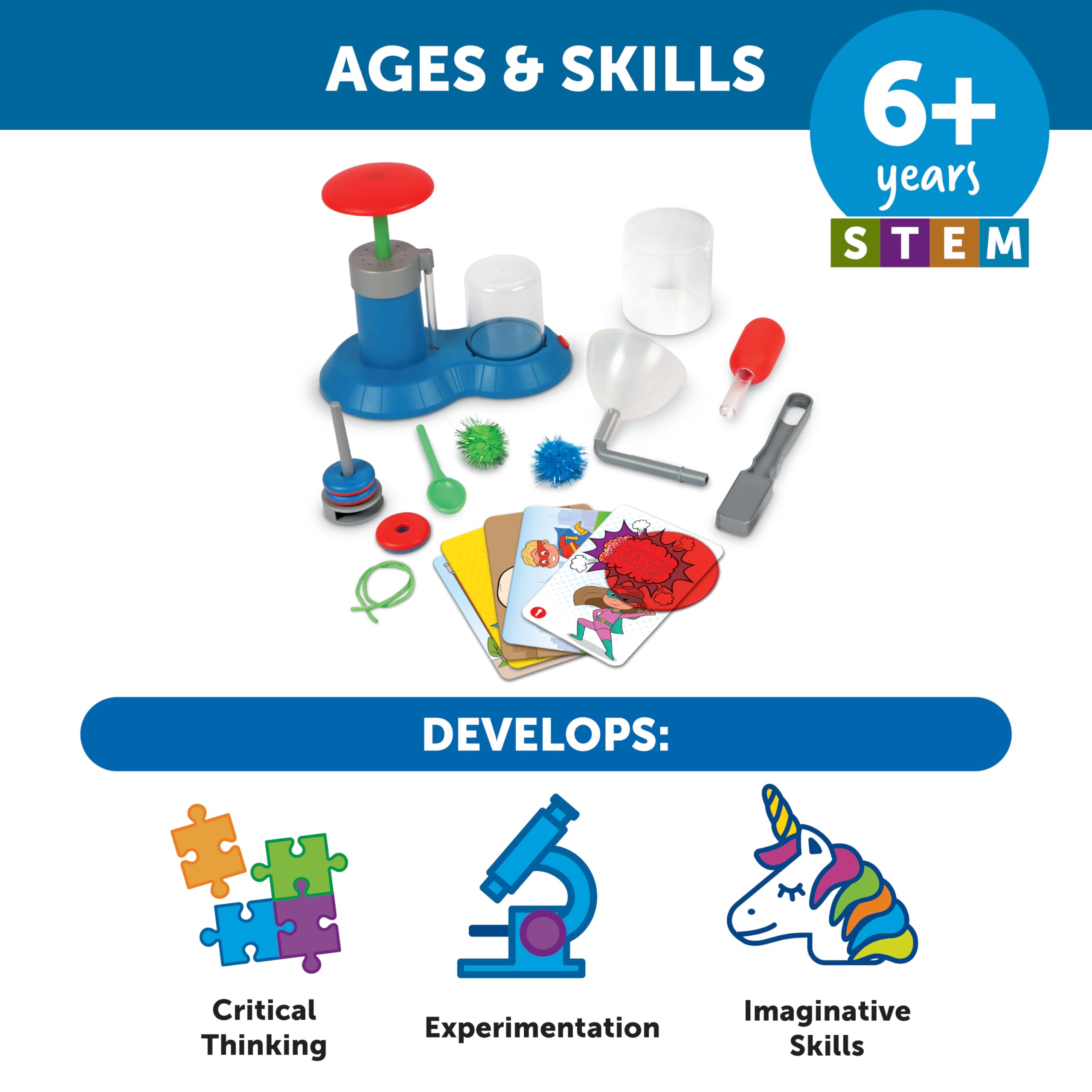 Foto 6 pulgar | Kit Científico Recursos De Aprendizaje Stem Exploradores Ciencia De Superhéroes - Venta Internacional.