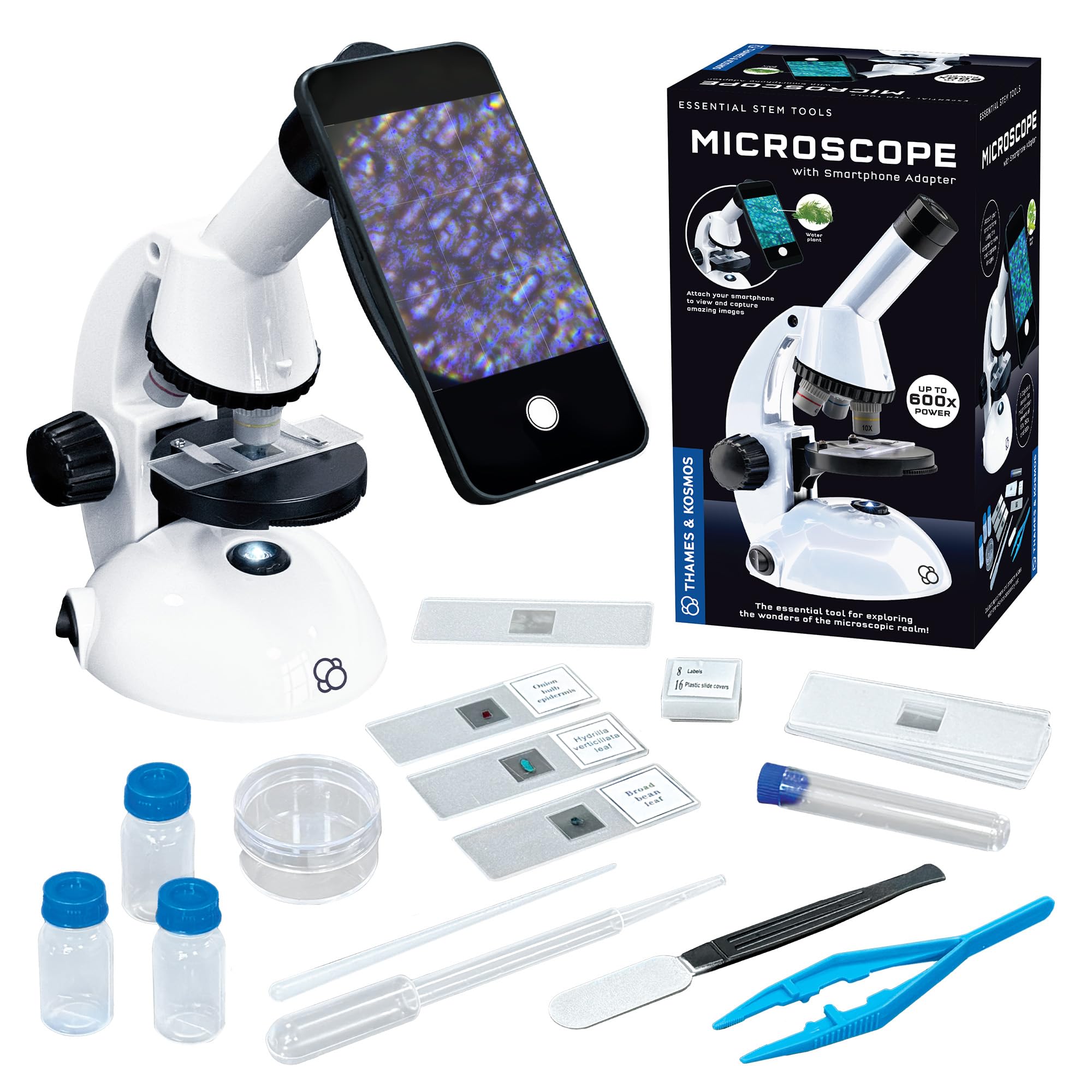 Microscope Thames & Kosmos Essential Con Adaptador Para Smartphone - Venta Internacional.