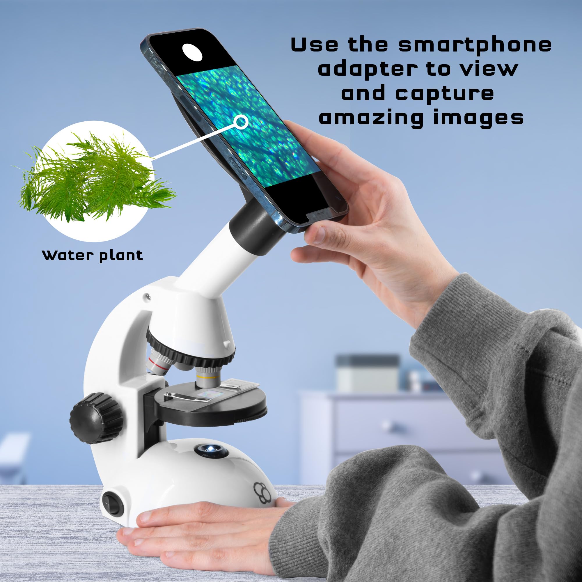 Foto 5 pulgar | Microscope Thames & Kosmos Essential Con Adaptador Para Smartphone - Venta Internacional.