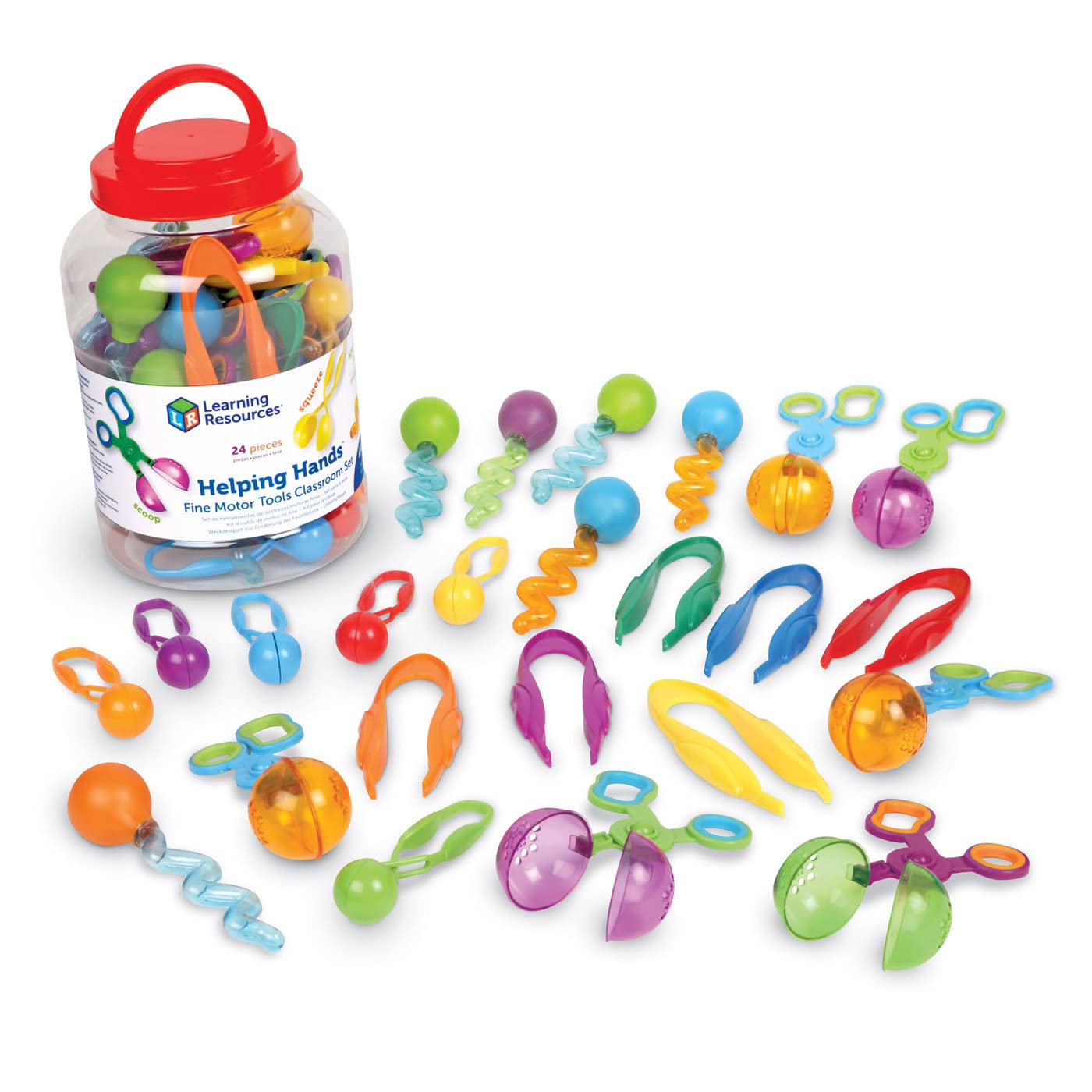 Juego De Herramientas De Motricidad Fina Learning Resources Helping Hands 24 Piezas - Venta Internacional.