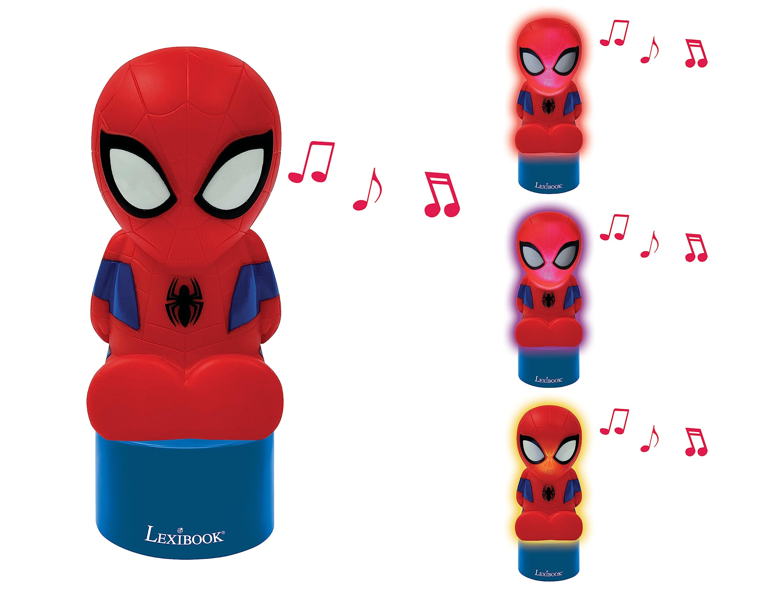 Foto 2 | Luz Nocturna Y Altavoz Para Habitación Infantil Lexibook Spiderman - Venta Internacional.