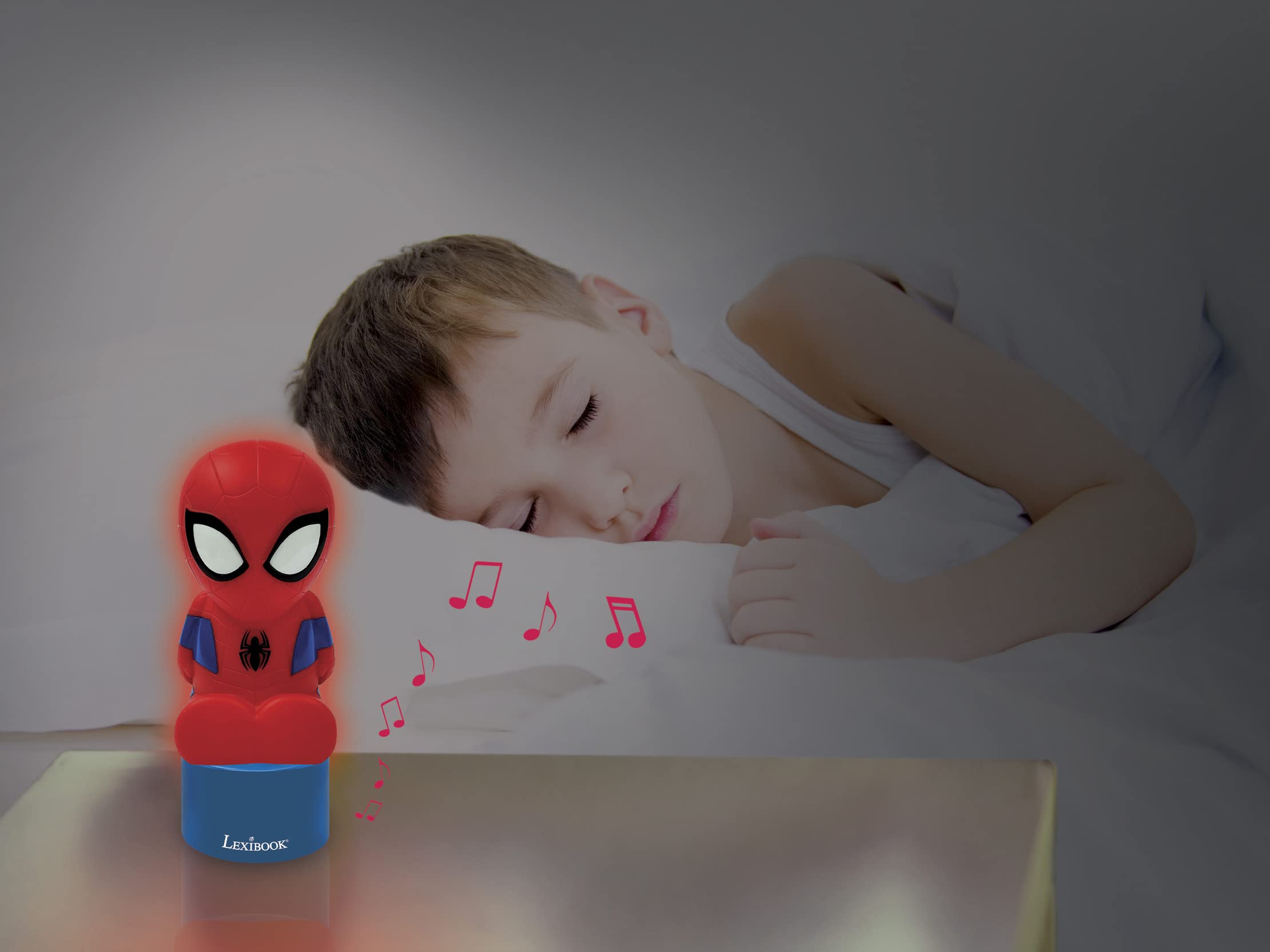 Foto 7 | Luz Nocturna Y Altavoz Para Habitación Infantil Lexibook Spiderman - Venta Internacional.
