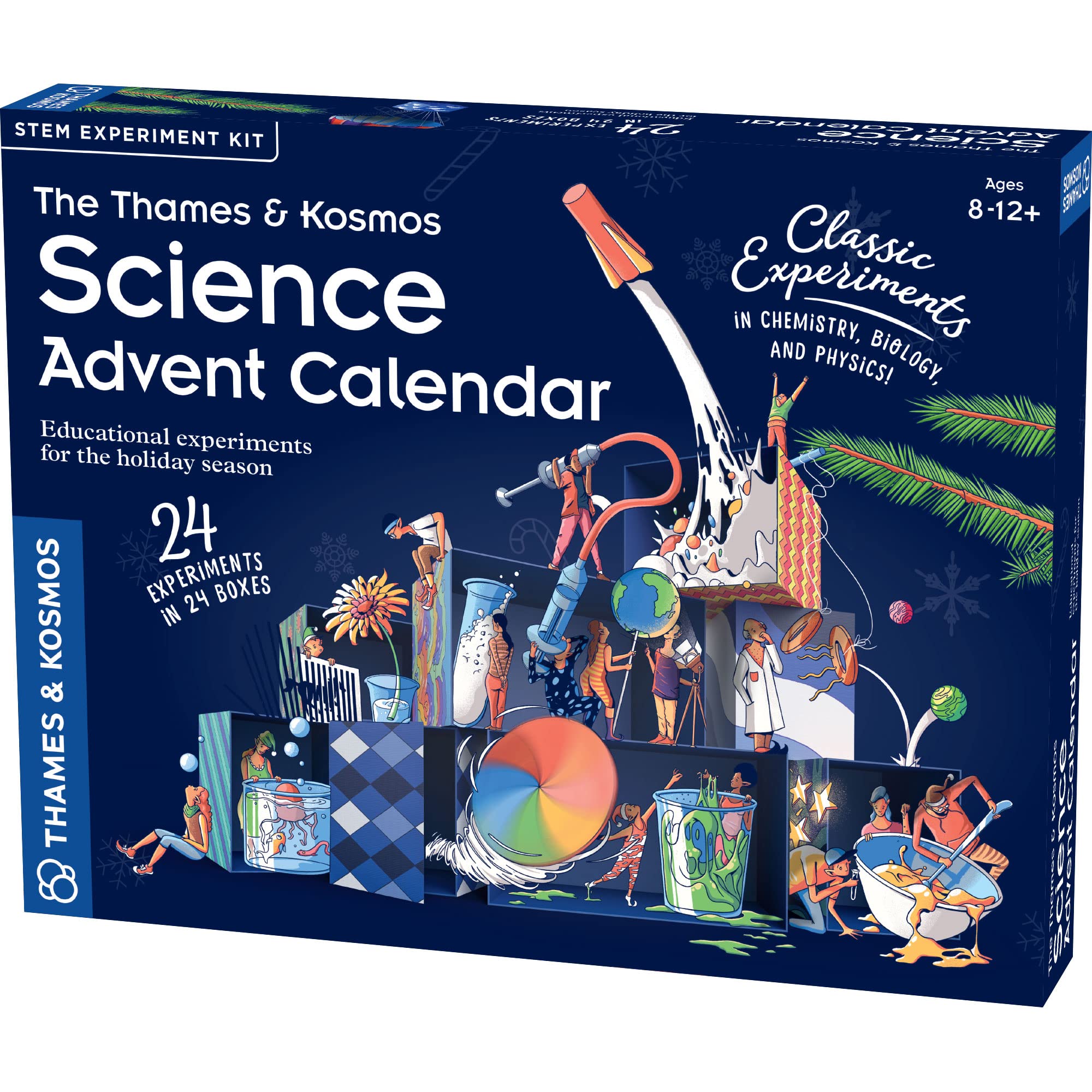 Foto 2 pulgar | Calendario De Adviento Científico Thames & Kosmos Con 24 Experimentos - Venta Internacional.