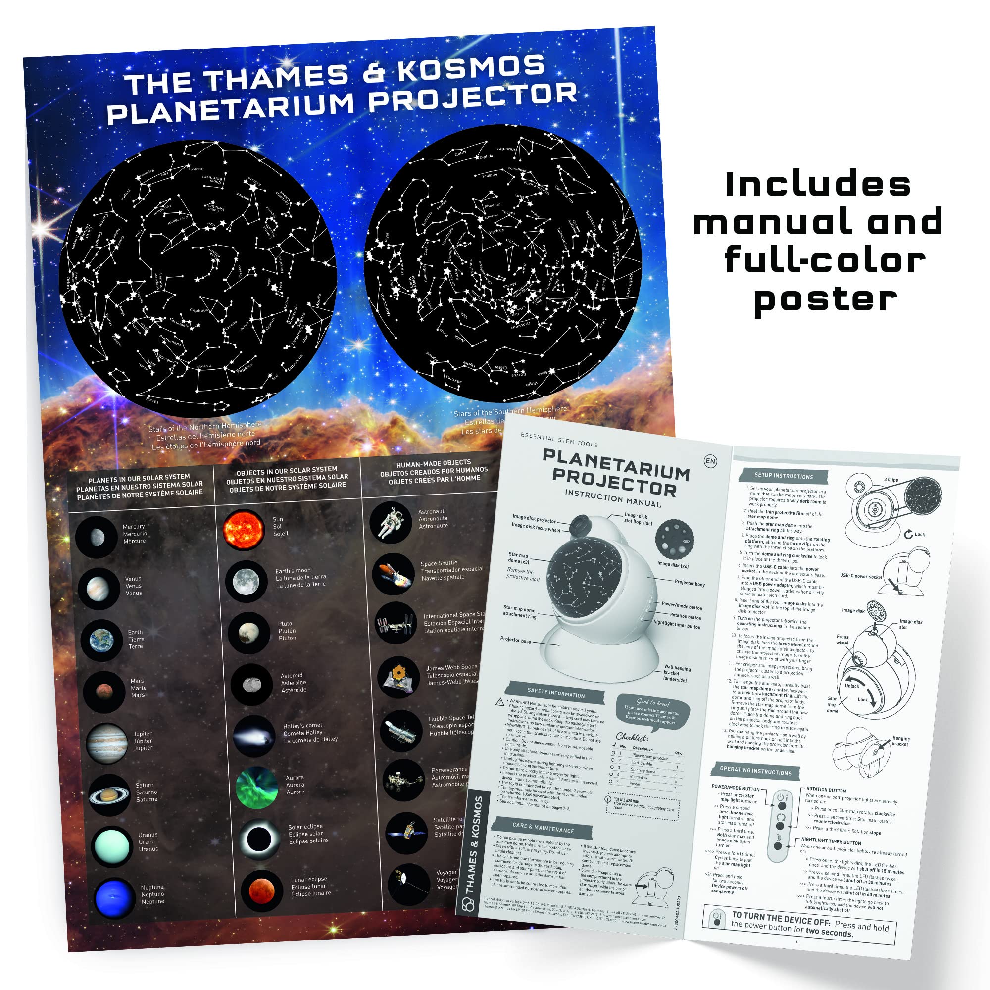 Foto 6 pulgar | Proyector Planetario Thames & Kosmos Essential Stem Tool - Venta Internacional.