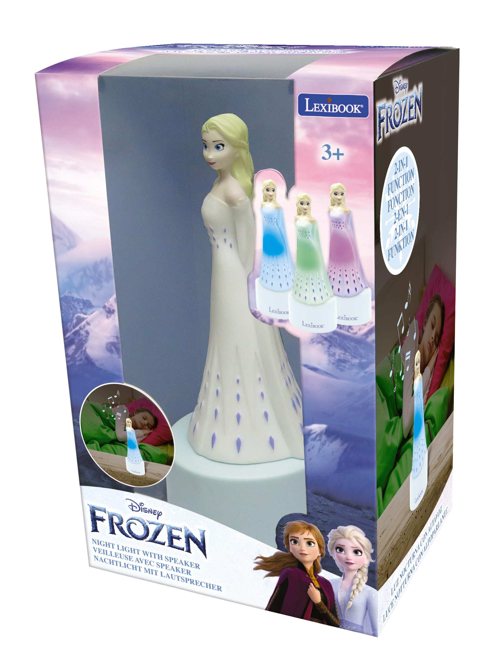 Foto 4 | Luz Nocturna Y Altavoz Para Habitación Infantil Lexibook Frozen - Venta Internacional.