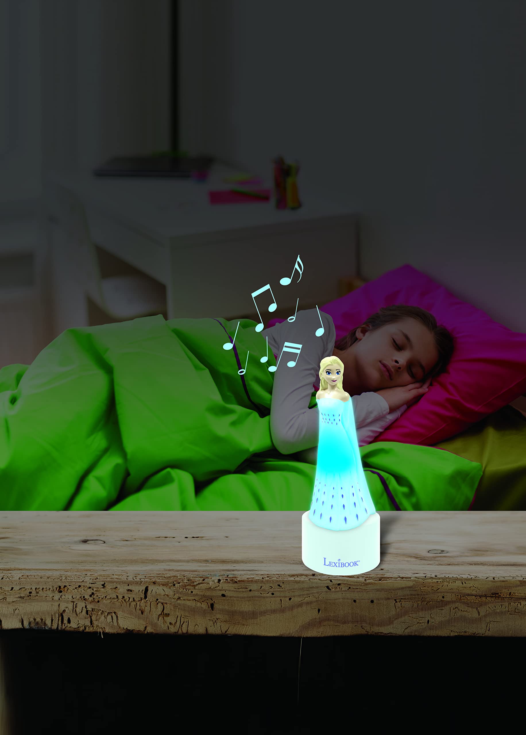 Foto 7 pulgar | Luz Nocturna Y Altavoz Para Habitación Infantil Lexibook Frozen - Venta Internacional.