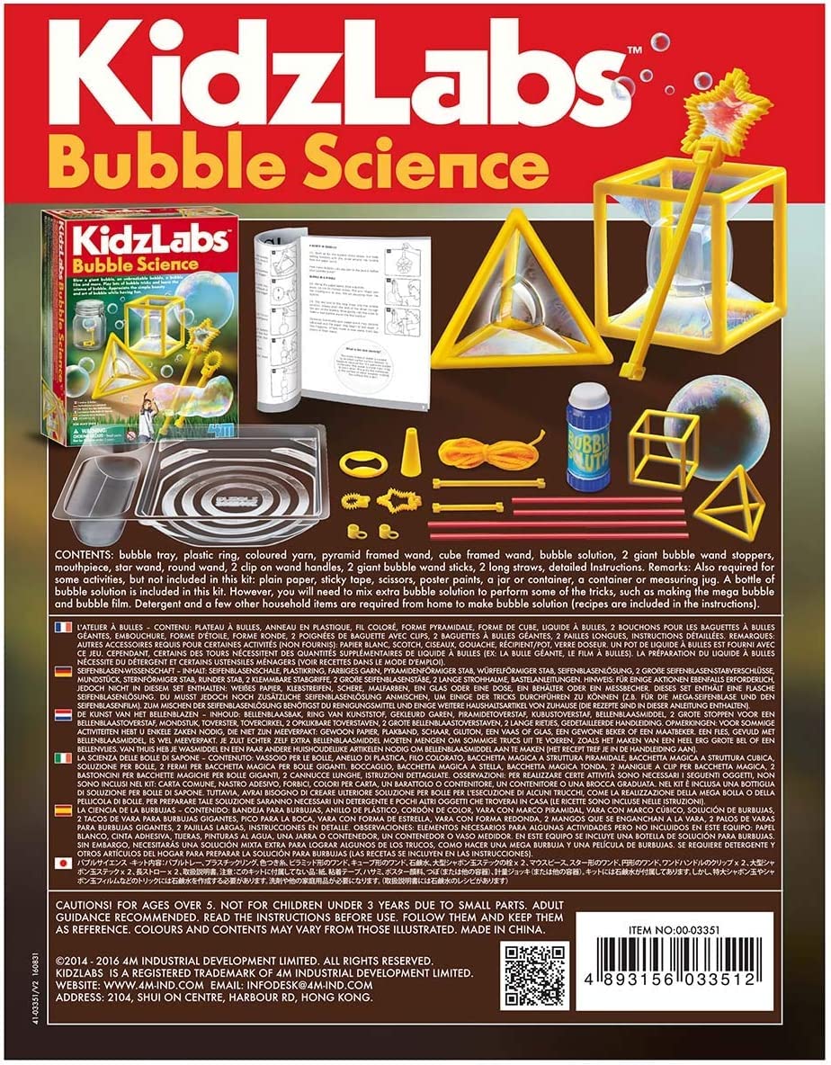 Foto 7 pulgar | Kit Científico Toysmith Bubble Science De 4 M Con Recetas Para Niños Mayores De 5 Años - Venta Internacional.