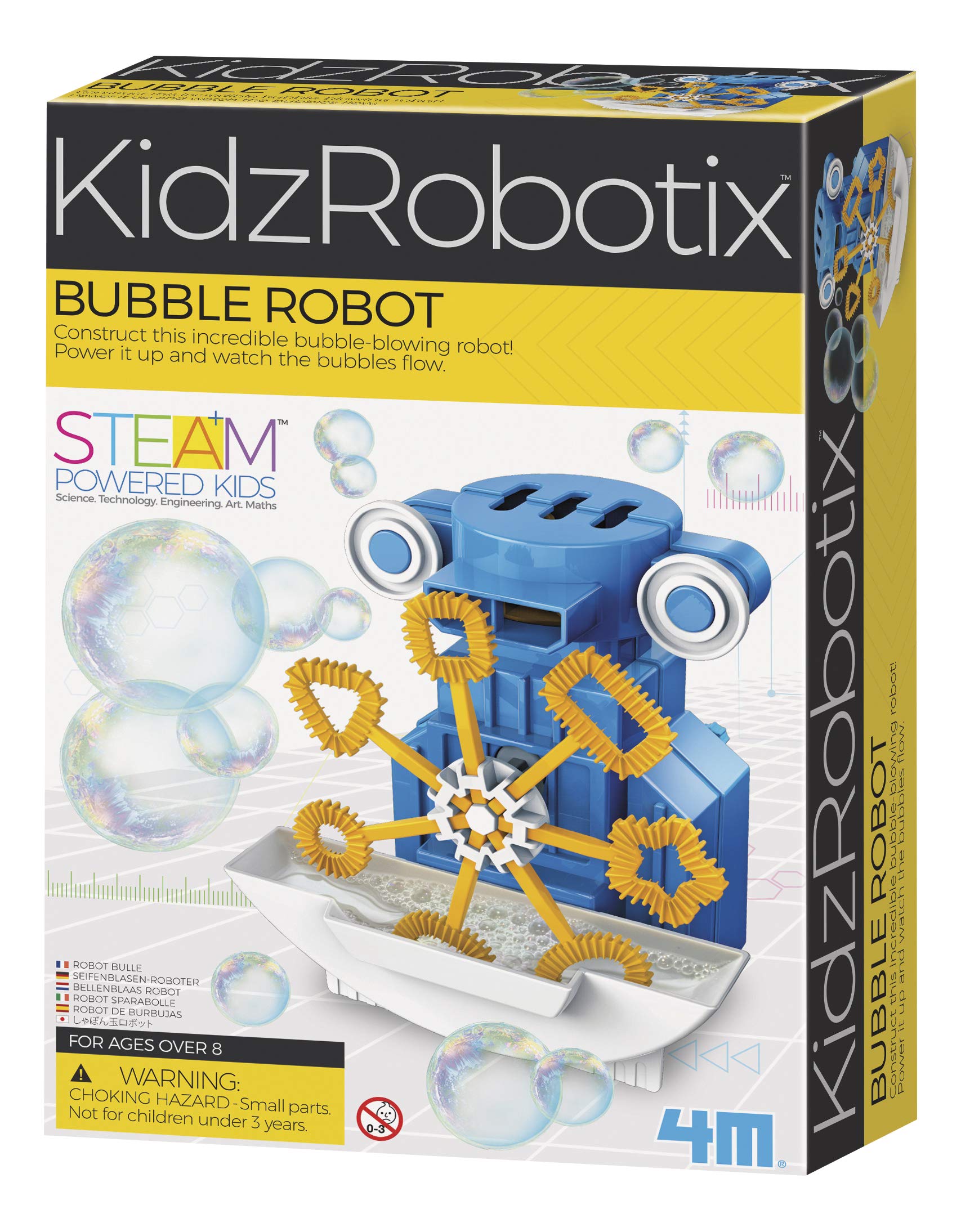 Kit Científico: Robot De Burbujas De 4 M Kidzrobotics Con Tecnología Steam Para Niños - Venta Internacional.
