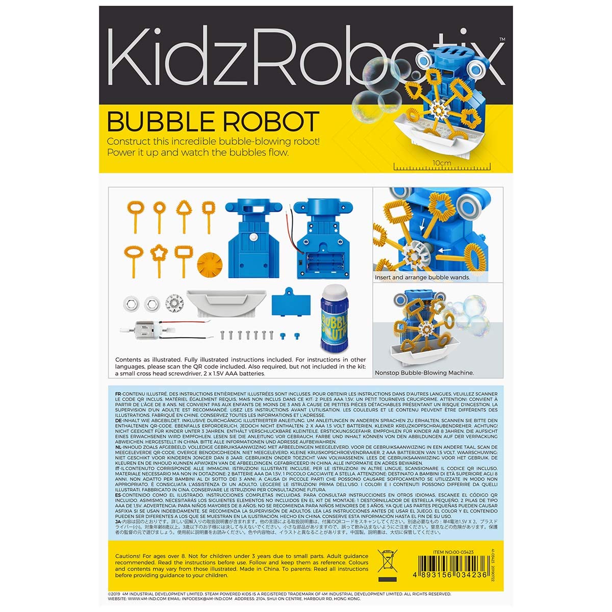 Foto 6 pulgar | Kit Científico: Robot De Burbujas De 4 M Kidzrobotics Con Tecnología Steam Para Niños - Venta Internacional.