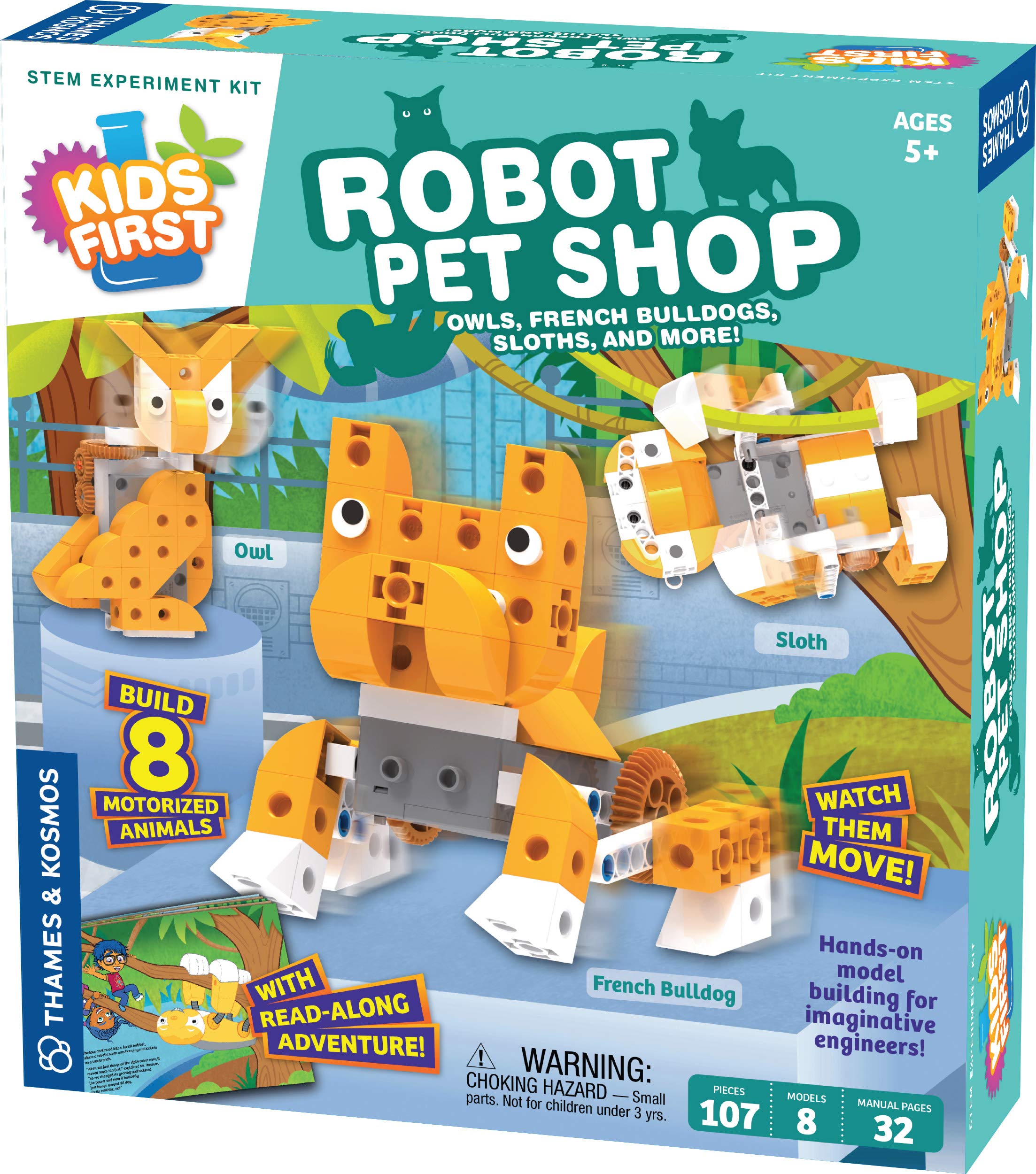 Kit De Experimentos Stem Thames & Kosmos Kids First Robot Pet Shop - Venta Internacional.