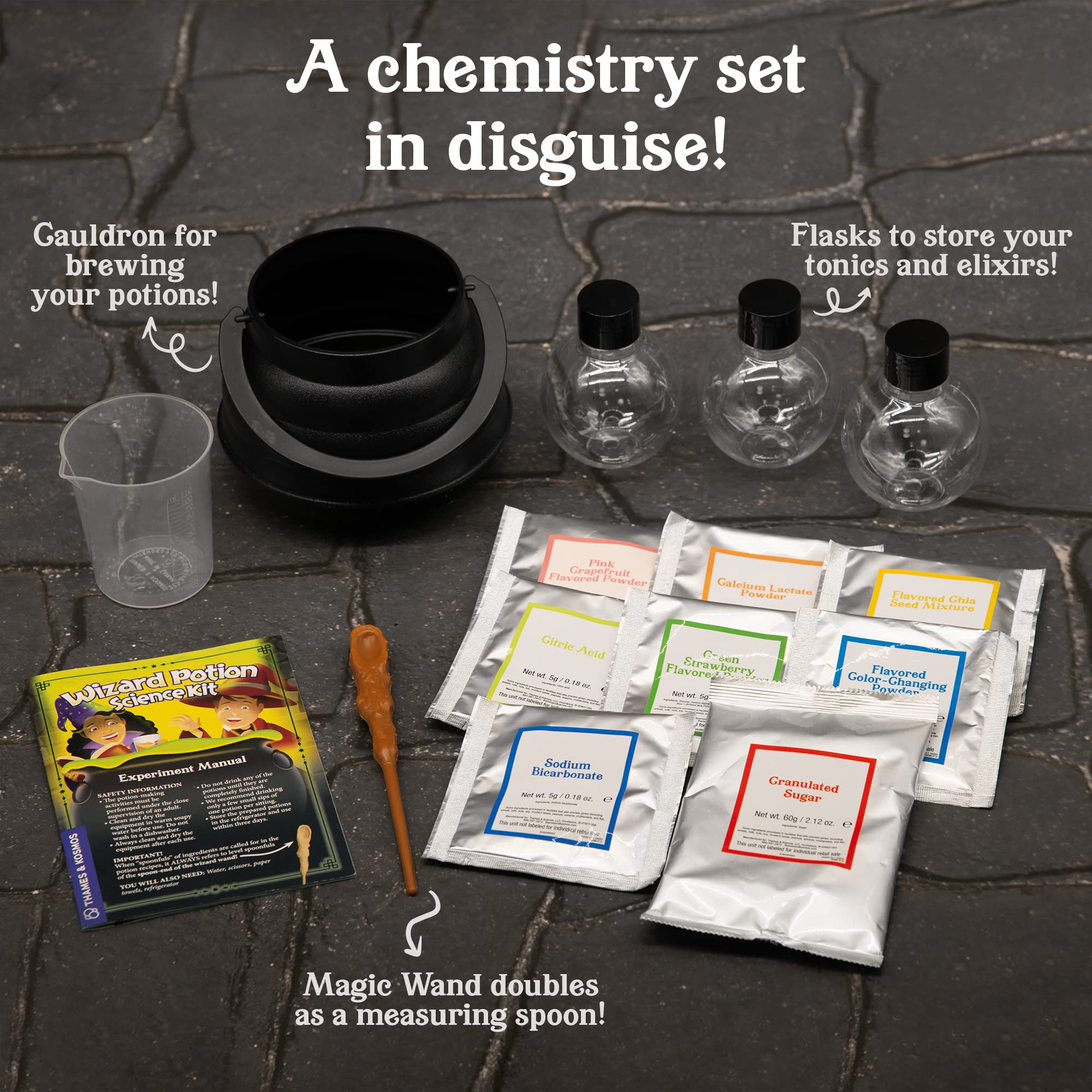 Foto 3 pulgar | Kit Científico: Poción Mágica De Tasty Labs Con Caldero Y Varita - Venta Internacional.