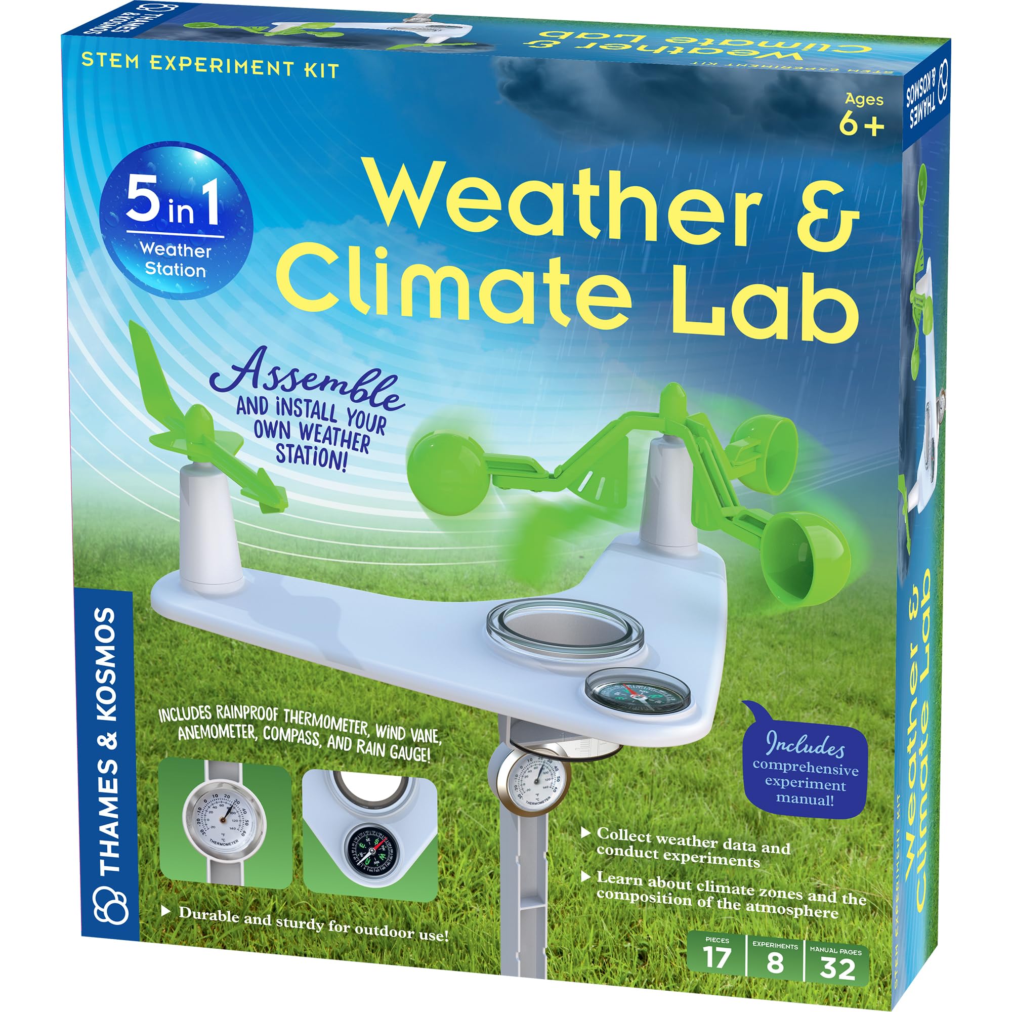 Kit De Experimentos Thames & Kosmos Weather & Climate Lab 5 En 1 - Venta Internacional.