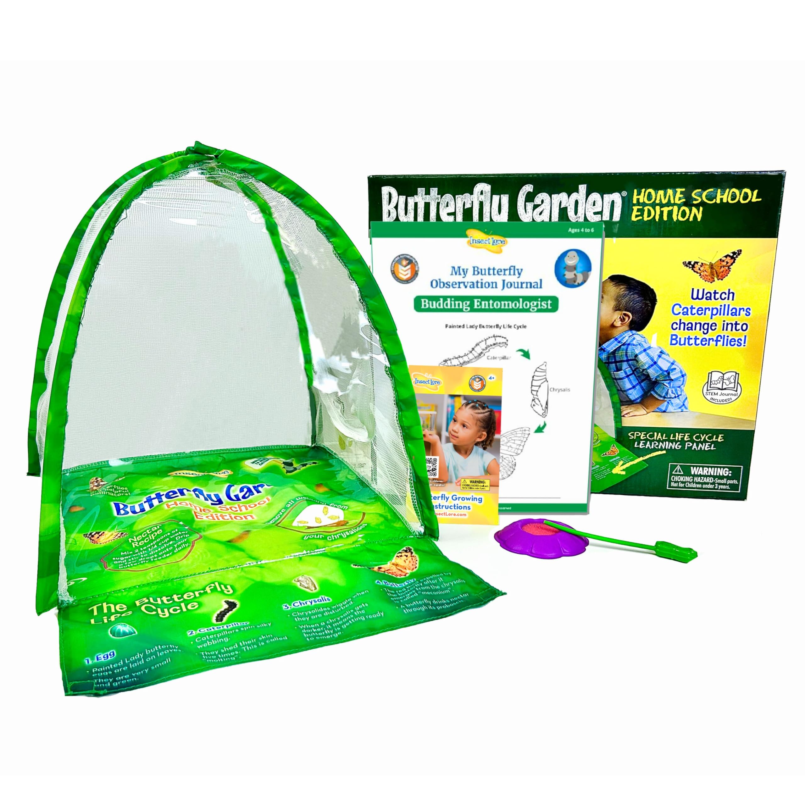 Kit De Cultivo De Mariposas Insect Lore Ultraclear Dome Habitat - Venta Internacional.