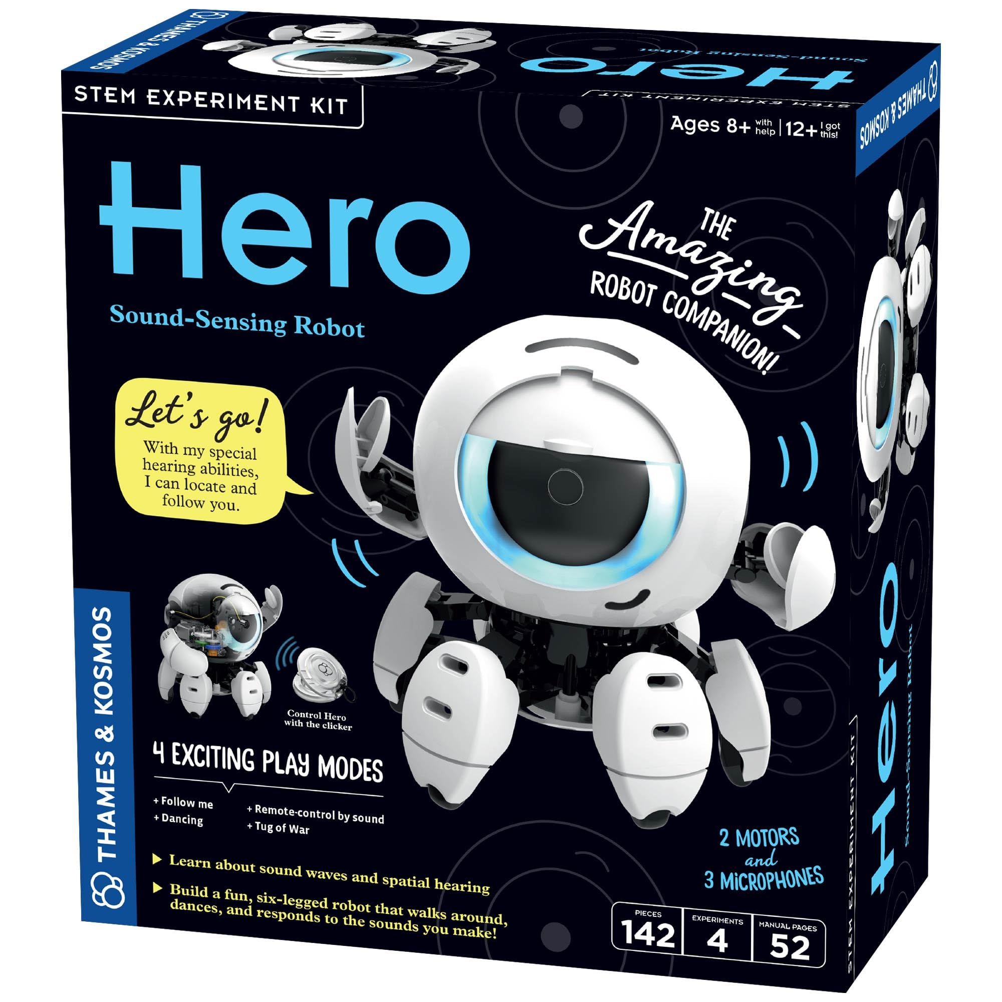 Kit De Experimentos Stem: Robot Sensor De Sonido Thames & Kosmos Hero - Venta Internacional.
