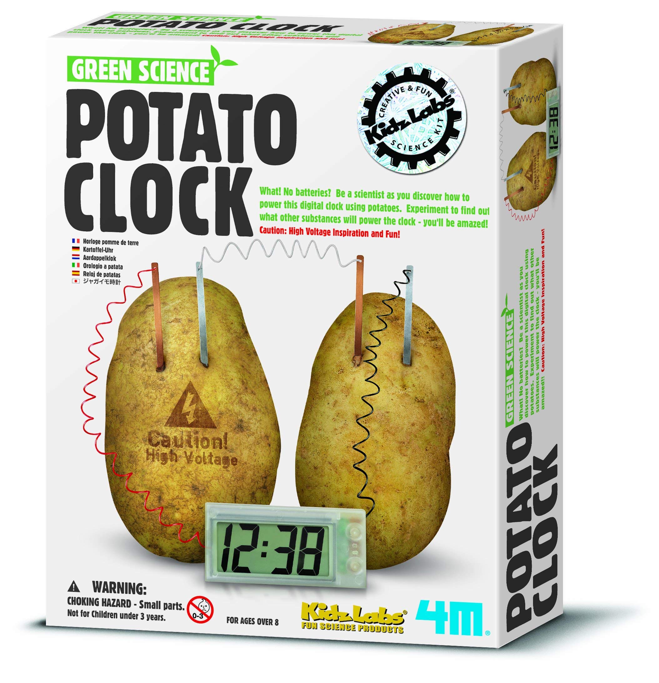 Foto 2 pulgar | Potato Clock, Laboratorio De Ingeniería Química Y Química, Bricolaje, 4 M - Venta Internacional.