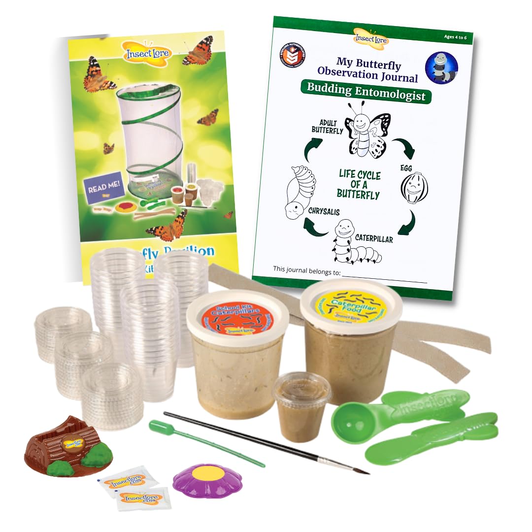 Foto 2 pulgar | Recarga De Kit Escolar Con 33 Orugas Vivas Y 33 Mariposas - Venta Internacional.