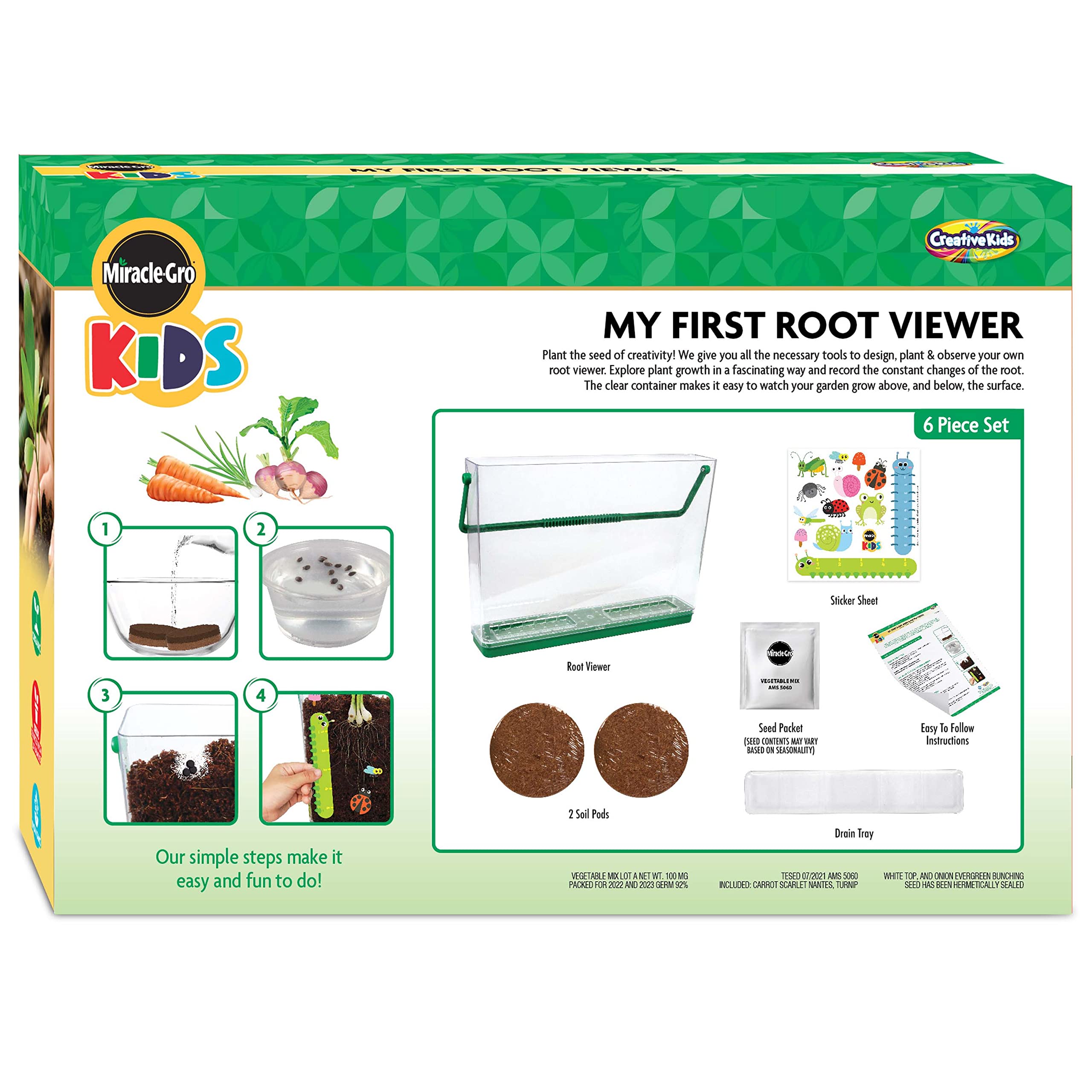 Foto 3 pulgar | Kit Stem Creative Kids Miracle Gro Mi Primer Visor Raíz - Venta Internacional.