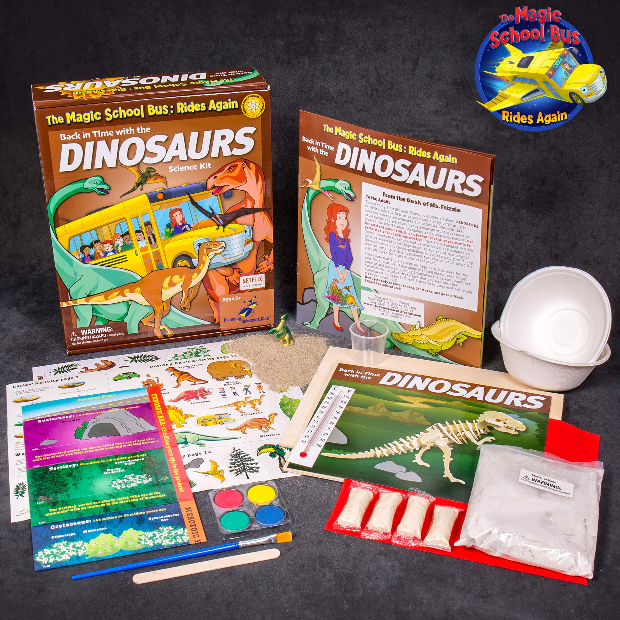 Foto 3 pulgar | Kit Stem El Autobús Escolar Mágico Vuelve A Viajar The Young Scientists Club Modelo De Dinosaurio - Venta Internacional