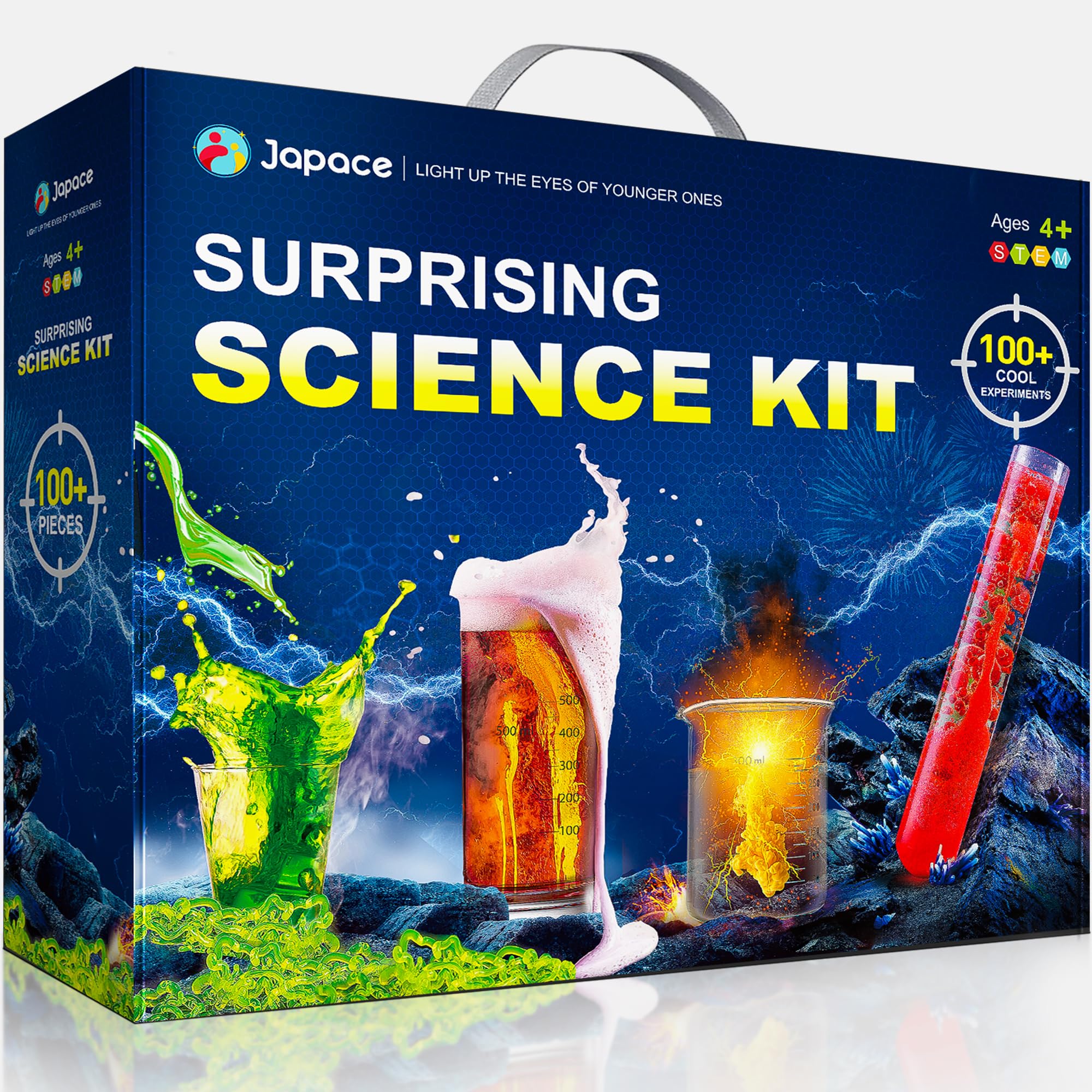 Kit Científico Japace Con Más De 100 Experimentos Para Niños De 4 A 12 Años - Venta Internacional.