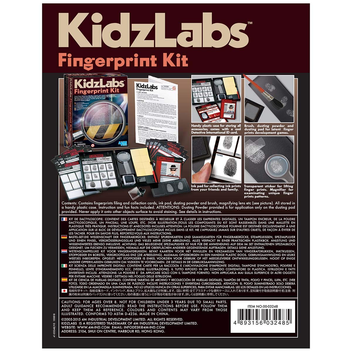 Foto 7 pulgar | Kit Científico Con Huellas Dactilares De Toysmith Kidzlabs De 4 M, Más De 8 Años - Venta Internacional.