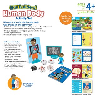 Foto 7 | Conjunto De Actividades, Recursos De Aprendizaje, Constructores De Habilidades, Cuerpo Humano, 4+ - Venta Internacional.