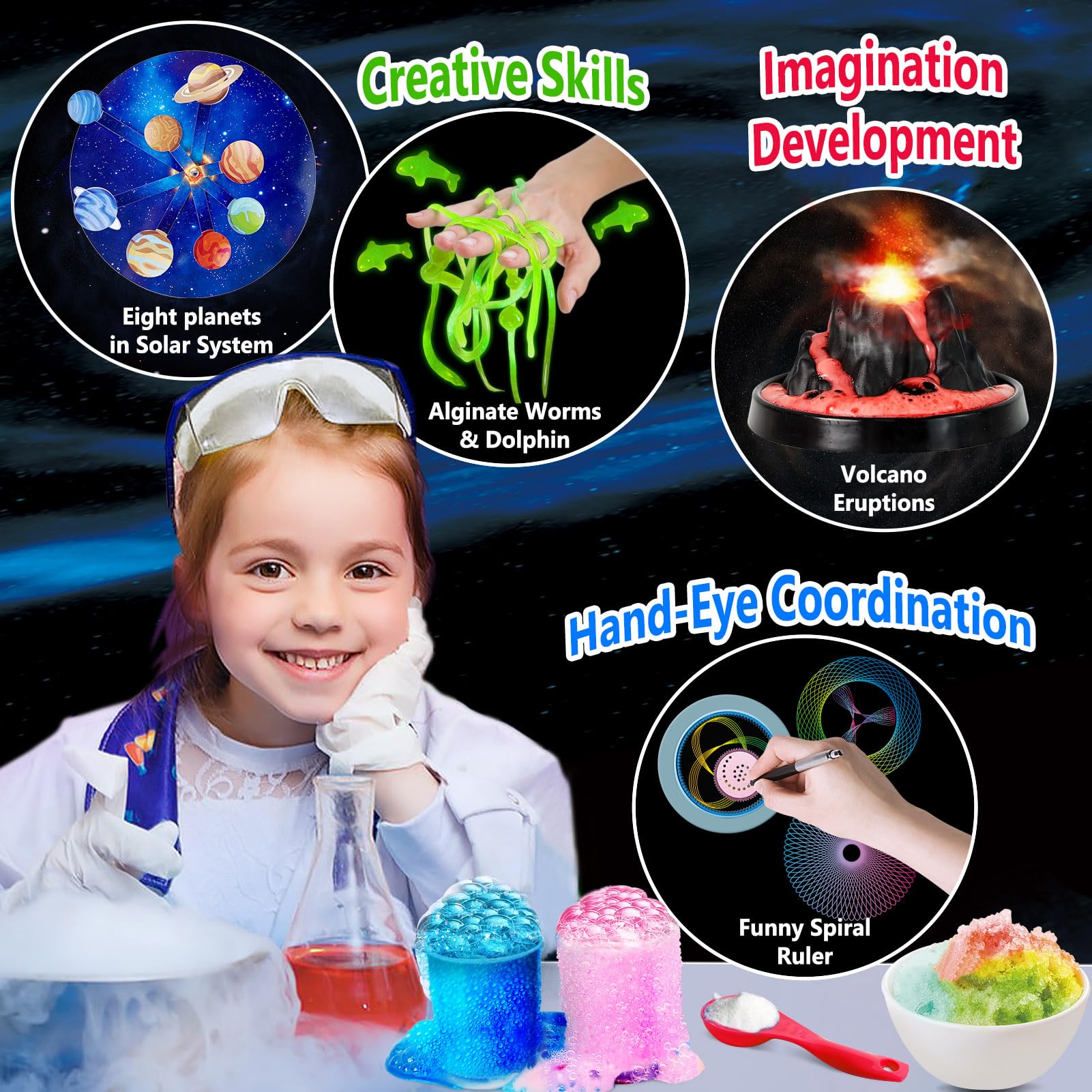 Foto 4 pulgar | Kit De Experimentos Científicos Unglinga 250+ Para Niños Con Manual - Venta Internacional.