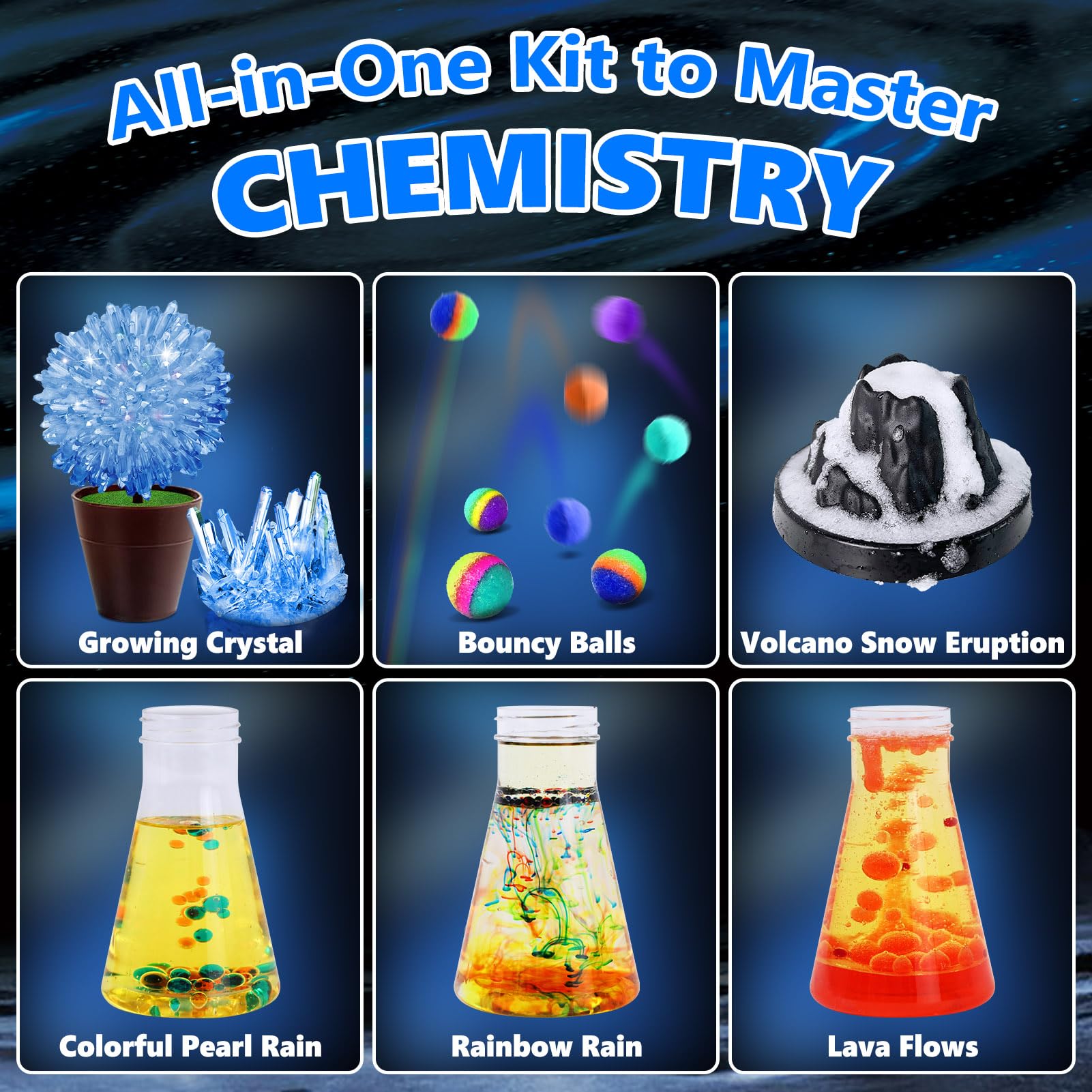 Foto 4 | Kit De Experimentos Científicos Unglinga 250+ Para Niños Con Manual - Venta Internacional.