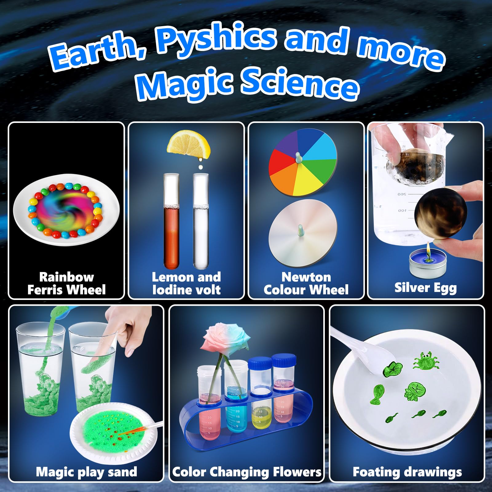 Foto 6 pulgar | Kit De Experimentos Científicos Unglinga 250+ Para Niños Con Manual - Venta Internacional.
