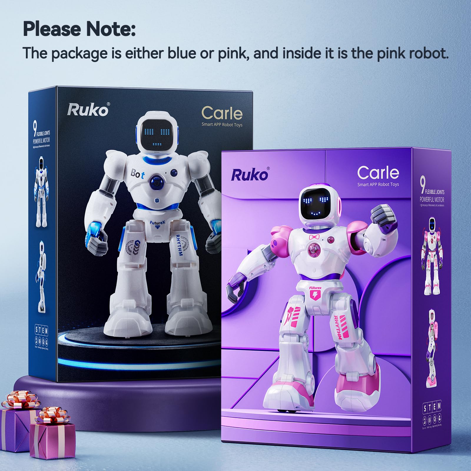 Foto 3 pulgar | Robot Inteligente De Juguete Ruko 1088 Stem Programable Para Niños, Color Rosa - Venta Internacional.