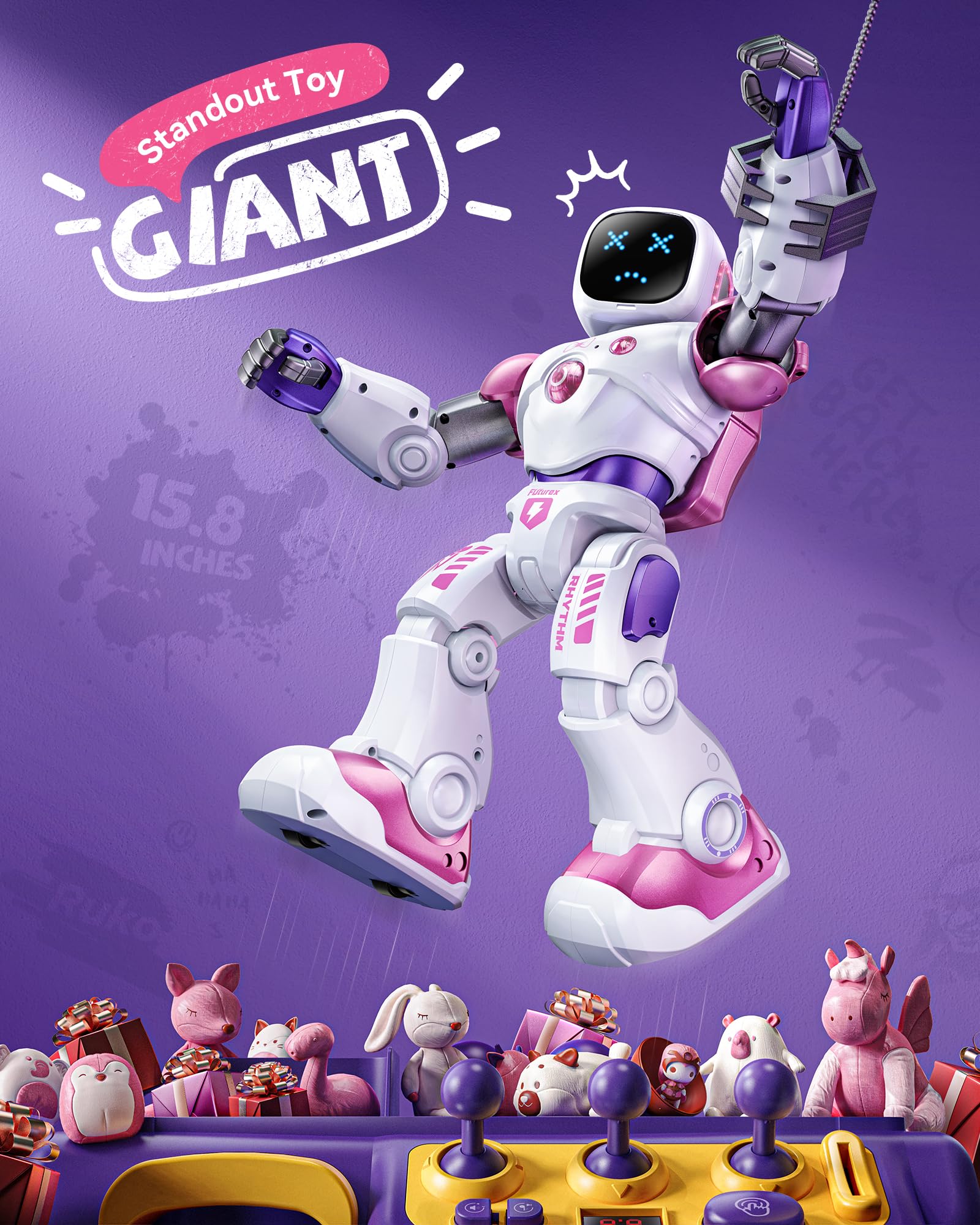 Foto 4 pulgar | Robot Inteligente De Juguete Ruko 1088 Stem Programable Para Niños, Color Rosa - Venta Internacional.