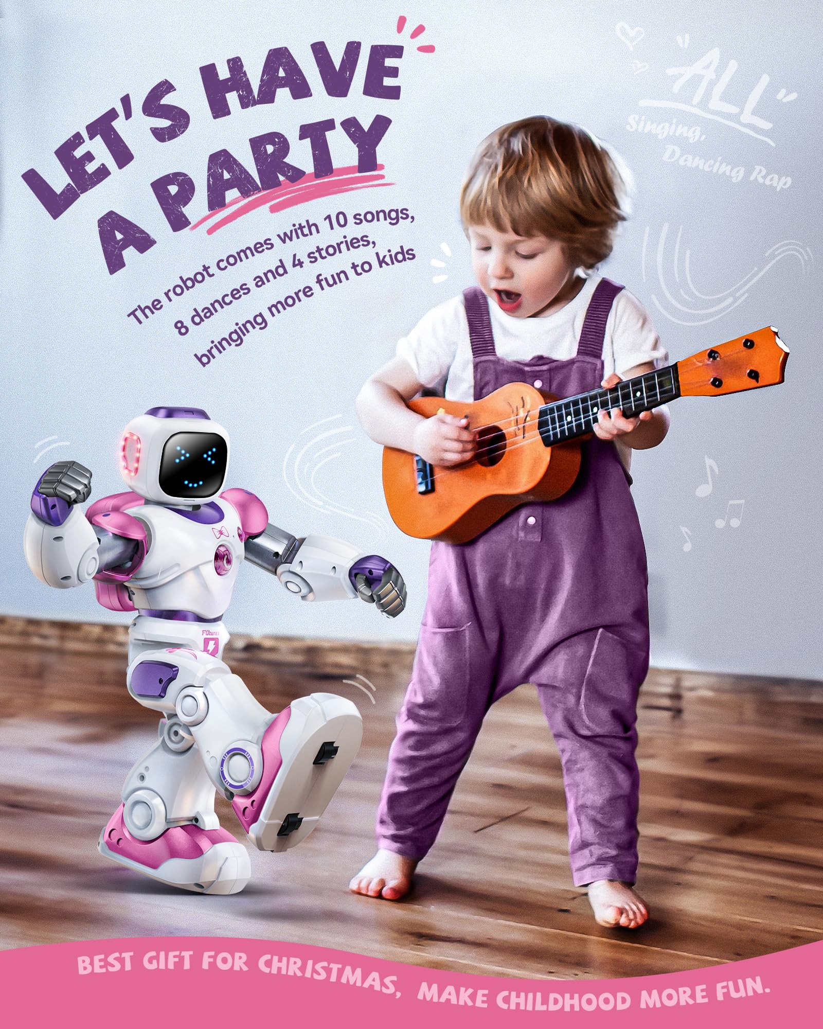 Foto 6 pulgar | Robot Inteligente De Juguete Ruko 1088 Stem Programable Para Niños, Color Rosa - Venta Internacional.