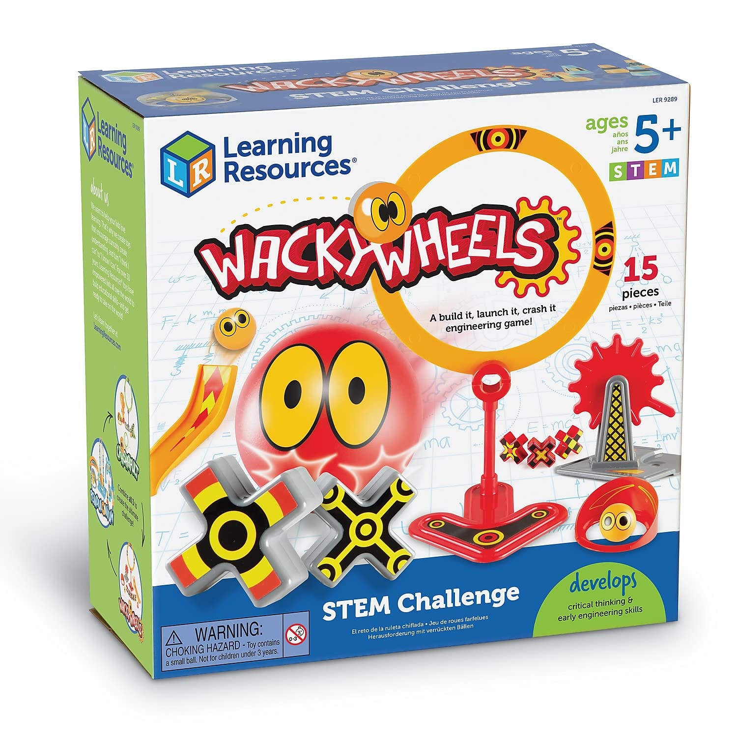 Recursos De Aprendizaje Stem Challenge Wacky Wheels, 15 Piezas - Venta Internacional.