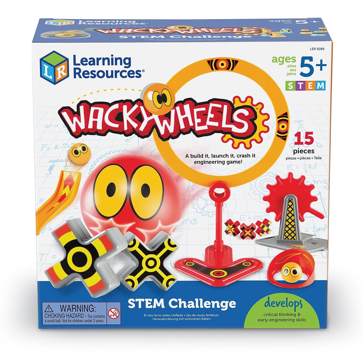 Foto 4 pulgar | Recursos De Aprendizaje Stem Challenge Wacky Wheels, 15 Piezas - Venta Internacional.