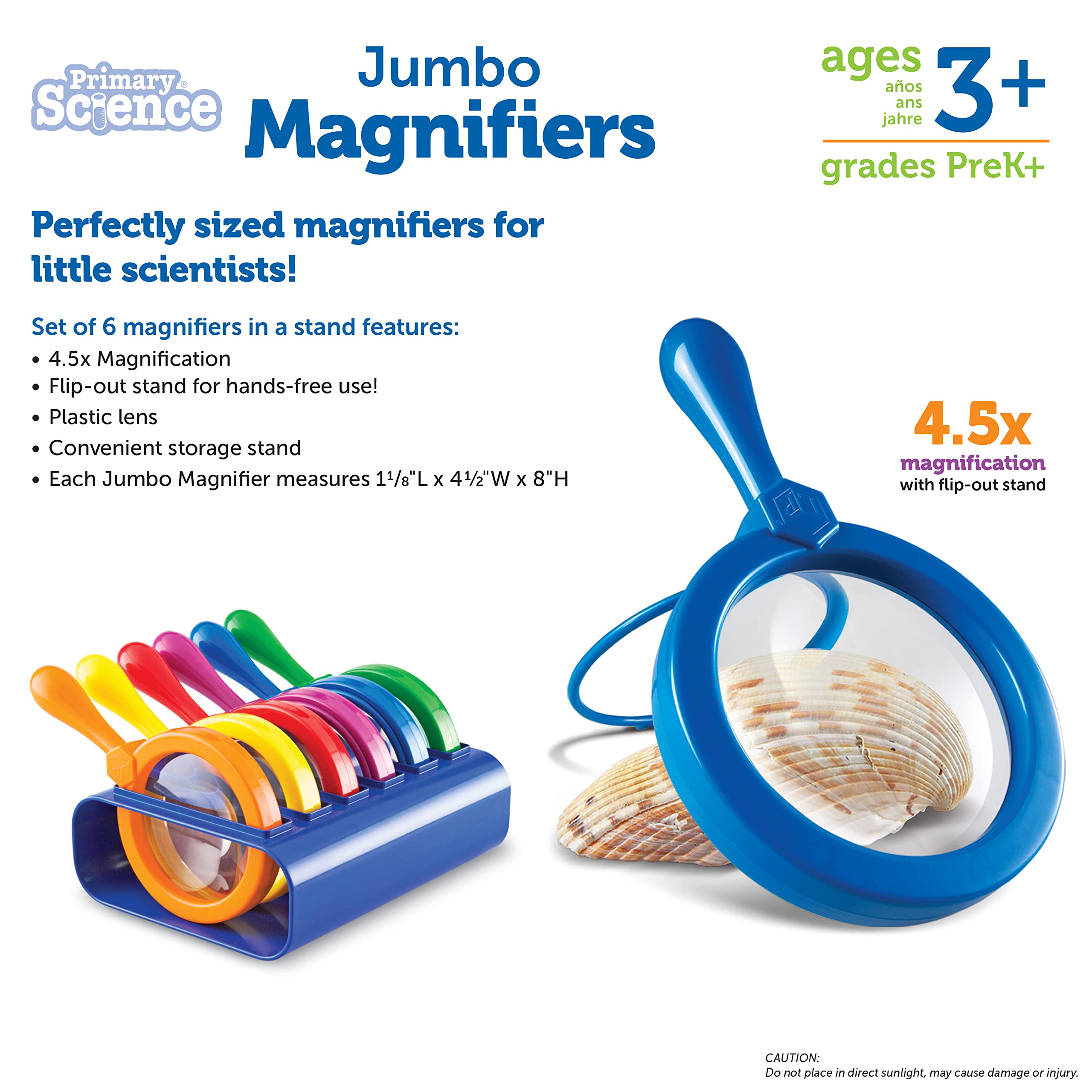 Foto 7 pulgar | Lupas Learning Resources Primary Science Jumbo, 6 Unidades - Venta Internacional.