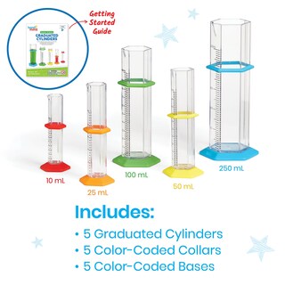 Foto 2 | Set De Cilindros Graduados Science Hand2mind Starter Kids De 10 A 250 Ml - Venta Internacional.