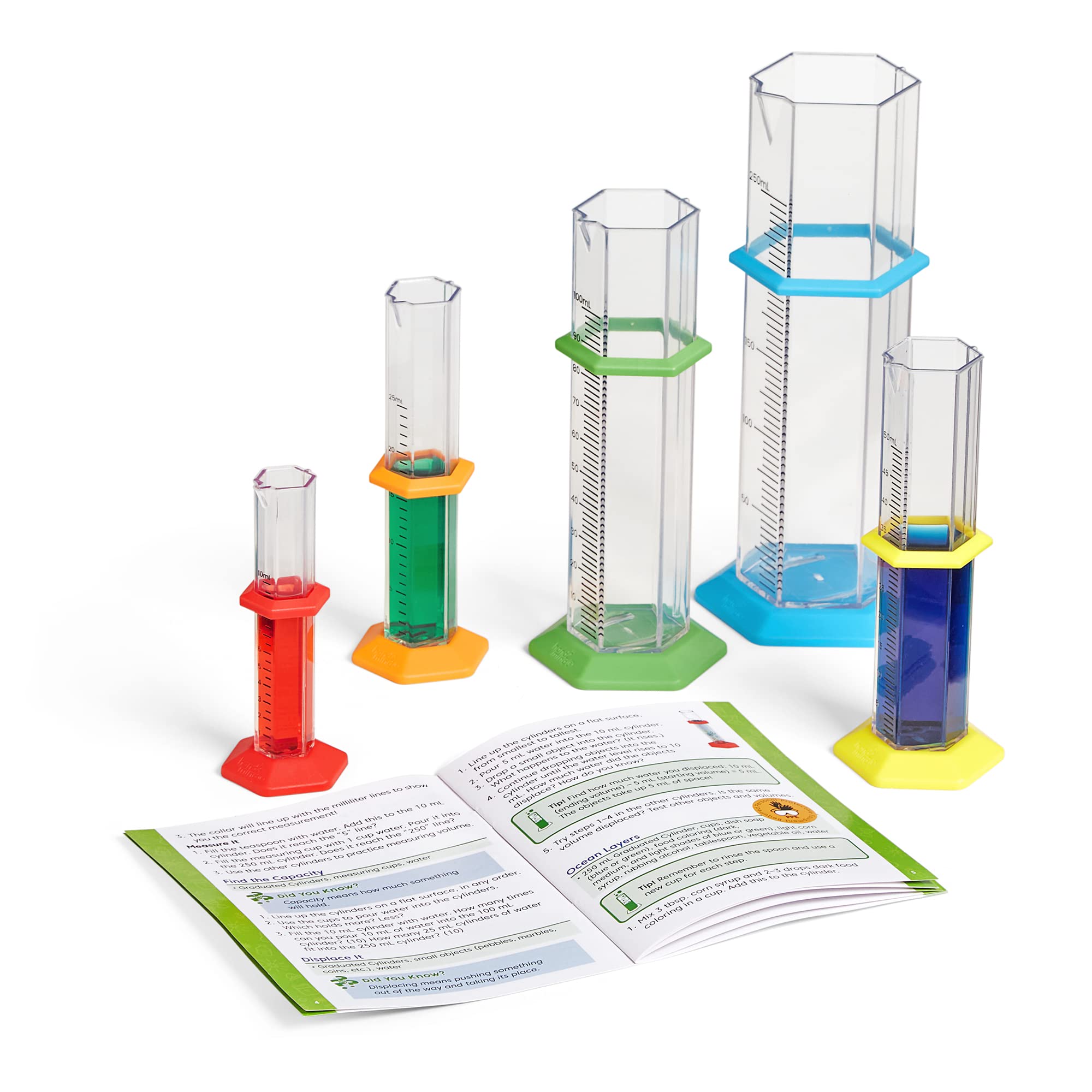 Foto 8 pulgar | Set De Cilindros Graduados Science Hand2mind Starter Kids De 10 A 250 Ml - Venta Internacional.