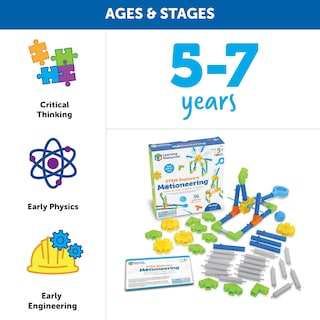 Foto 6 | Recursos De Aprendizaje De Juguetes Stem Stem Explorers Motioneering 56 Piezas - Venta Internacional.