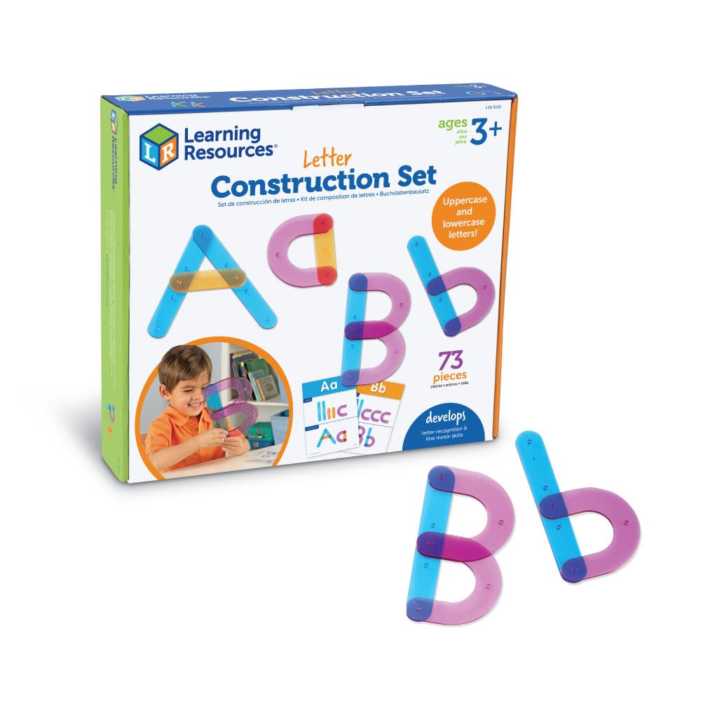 Set De Actividades, Recursos De Aprendizaje, Construcción De Letras, 60 Piezas - Venta Internacional.