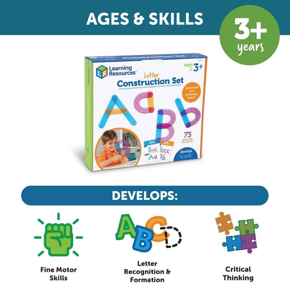 Foto 6 pulgar | Set De Actividades, Recursos De Aprendizaje, Construcción De Letras, 60 Piezas - Venta Internacional.