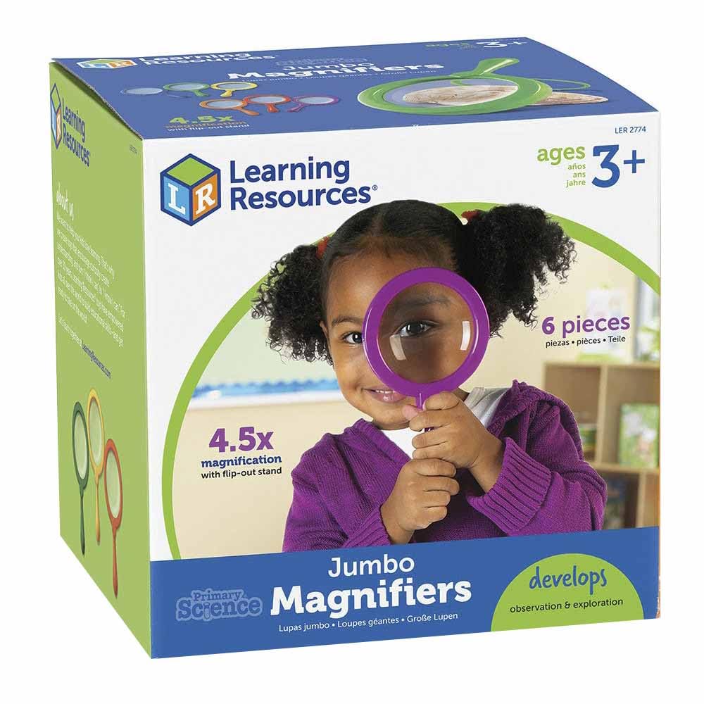 Foto 4 | Magnifiers Learning Resources Jumbo, 6 Piezas, Para Niños Mayores De 3 Años - Venta Internacional.