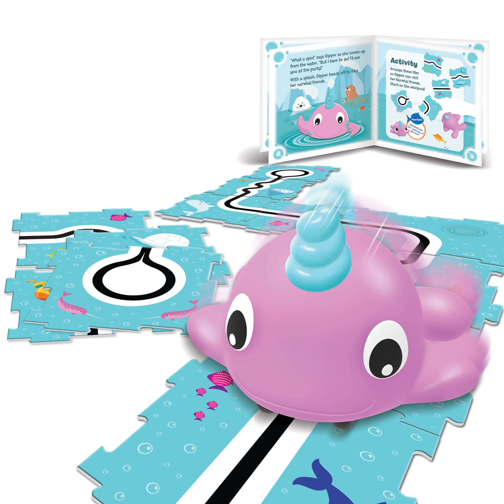 Juguete Coding Critters Go Pets Dipper The Narwhal, 14 Piezas, 4 O Más - Venta Internacional.