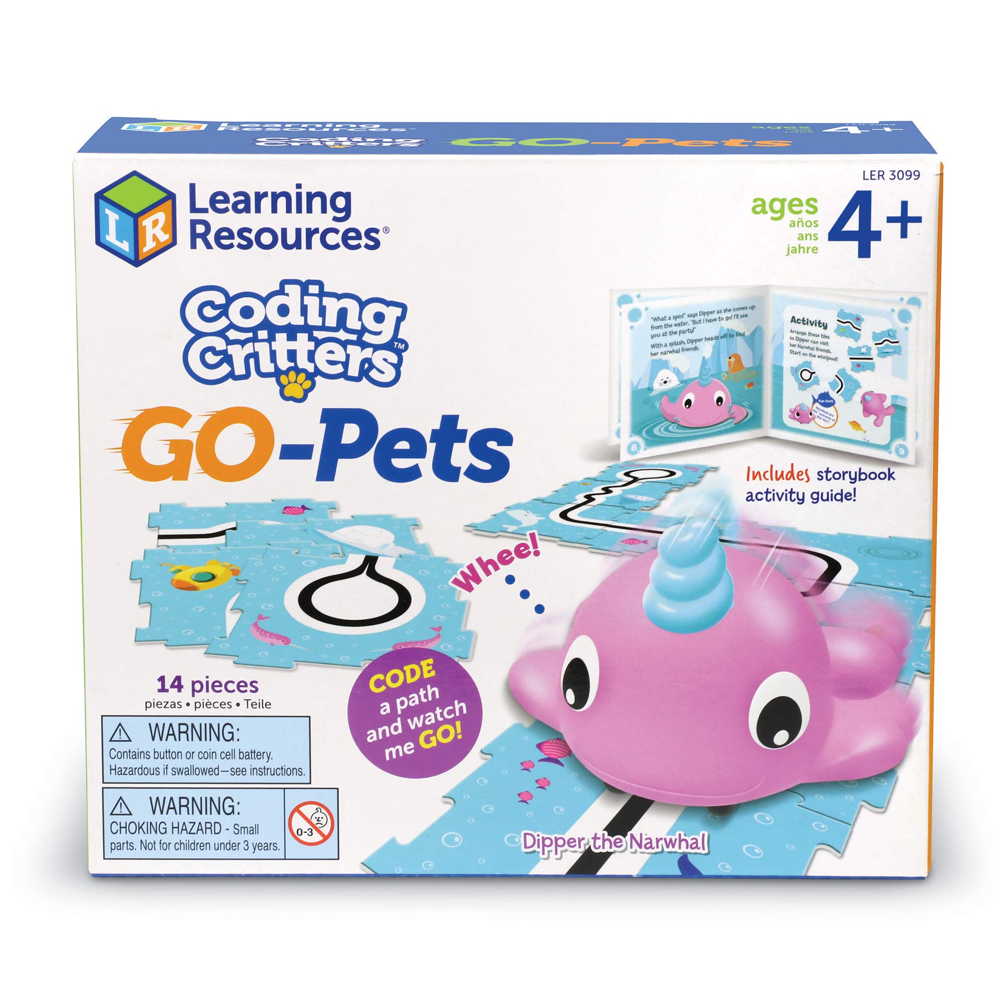 Foto 5 pulgar | Juguete Coding Critters Go Pets Dipper The Narwhal, 14 Piezas, 4 O Más - Venta Internacional.