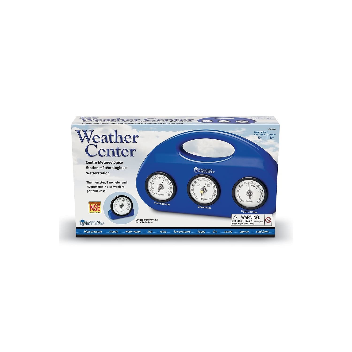 Foto 3 pulgar | Kit Weather Center: Recursos De Aprendizaje Con Barómetro, Termómetro E Higrómetro - Venta Internacional.