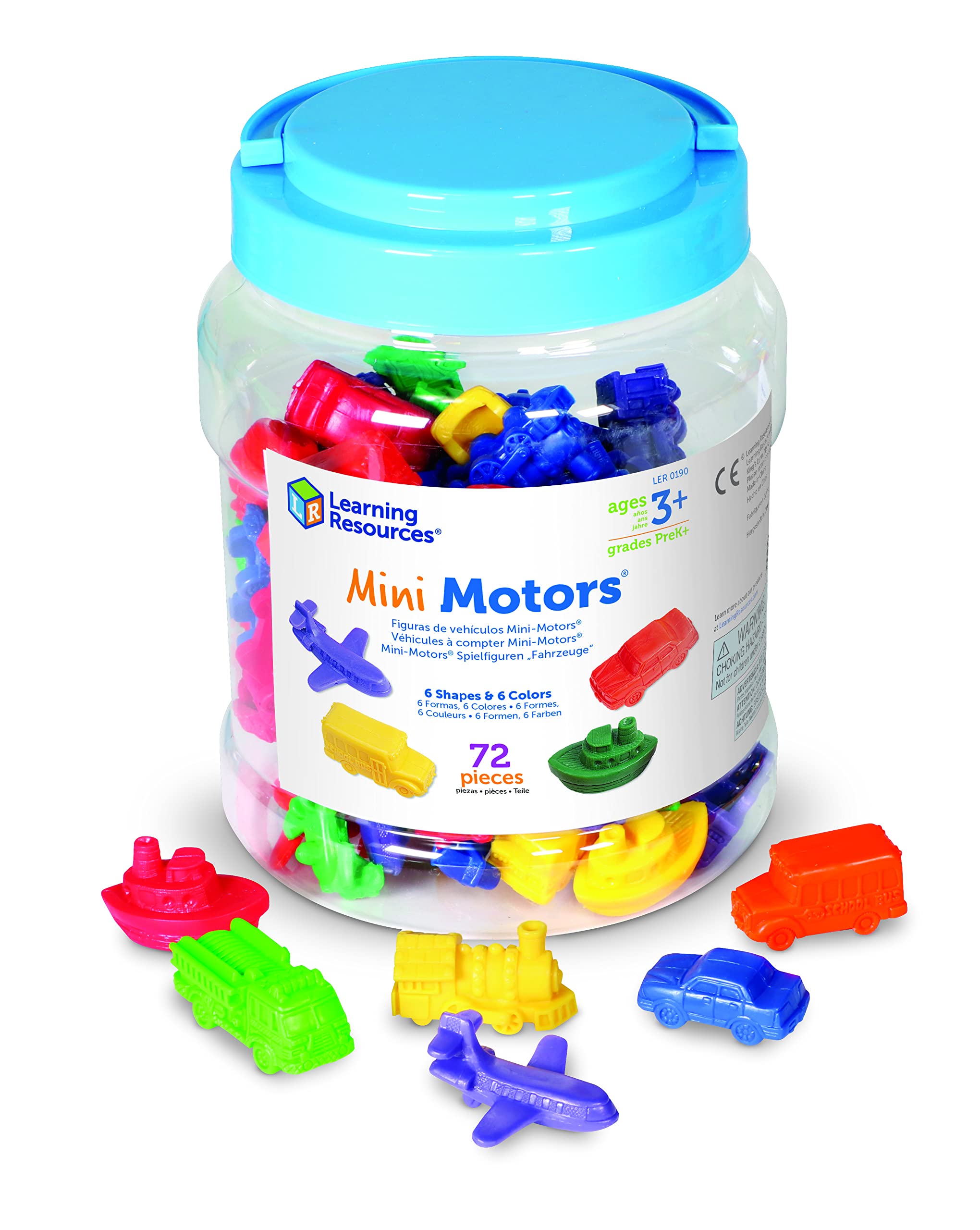 Juego De Conteo Con Minimotores Toy Learning Resources, 72 Piezas - Venta Internacional.