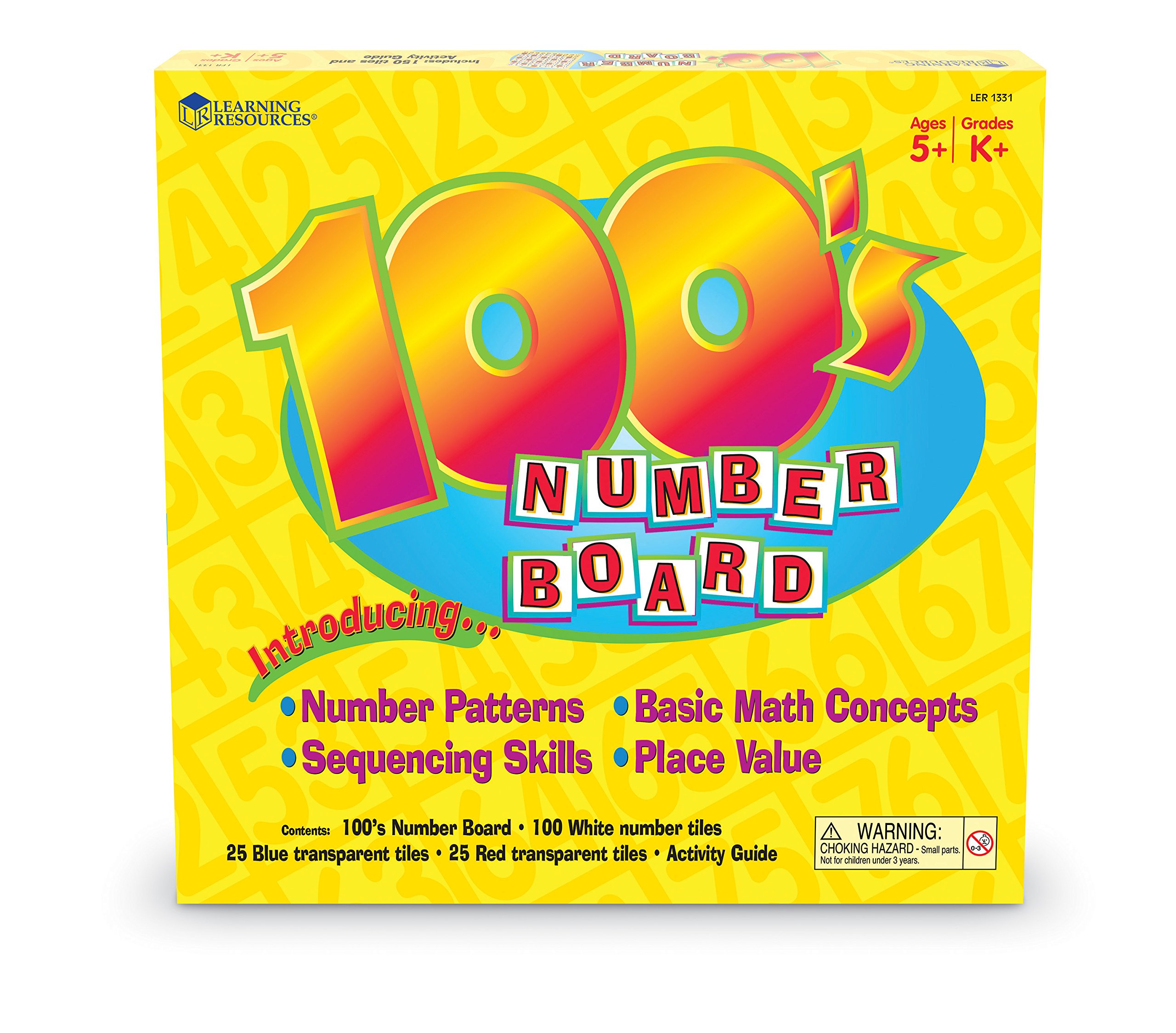 Foto 3 pulgar | Number Board Learning Resources Hundred W/ Tiles Durante Más De 5 Años - Venta Internacional.