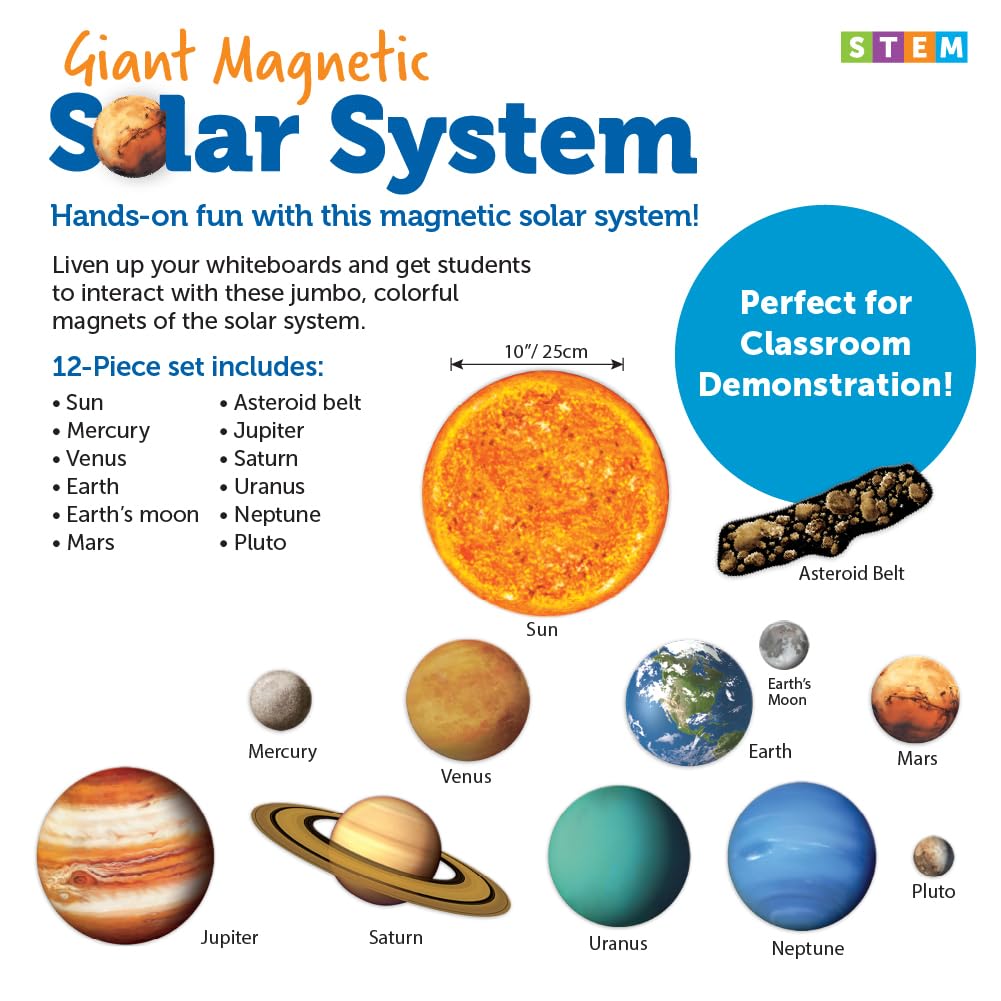 Foto 5 pulgar | Juego Gigante De 13 Piezas De Magnetic Solar System Learning Resources - Venta Internacional.