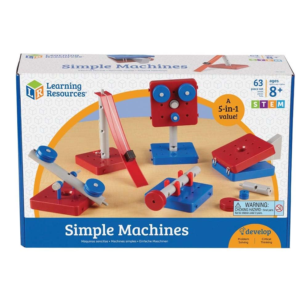 Juego De Juguetes Learning Resources Simple Machines Stem 63 Piezas - Venta Internacional.
