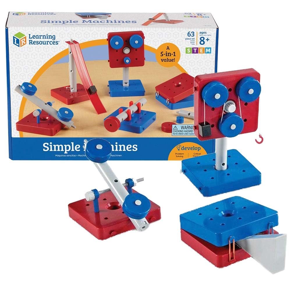 Foto 6 pulgar | Juego De Juguetes Learning Resources Simple Machines Stem 63 Piezas - Venta Internacional.