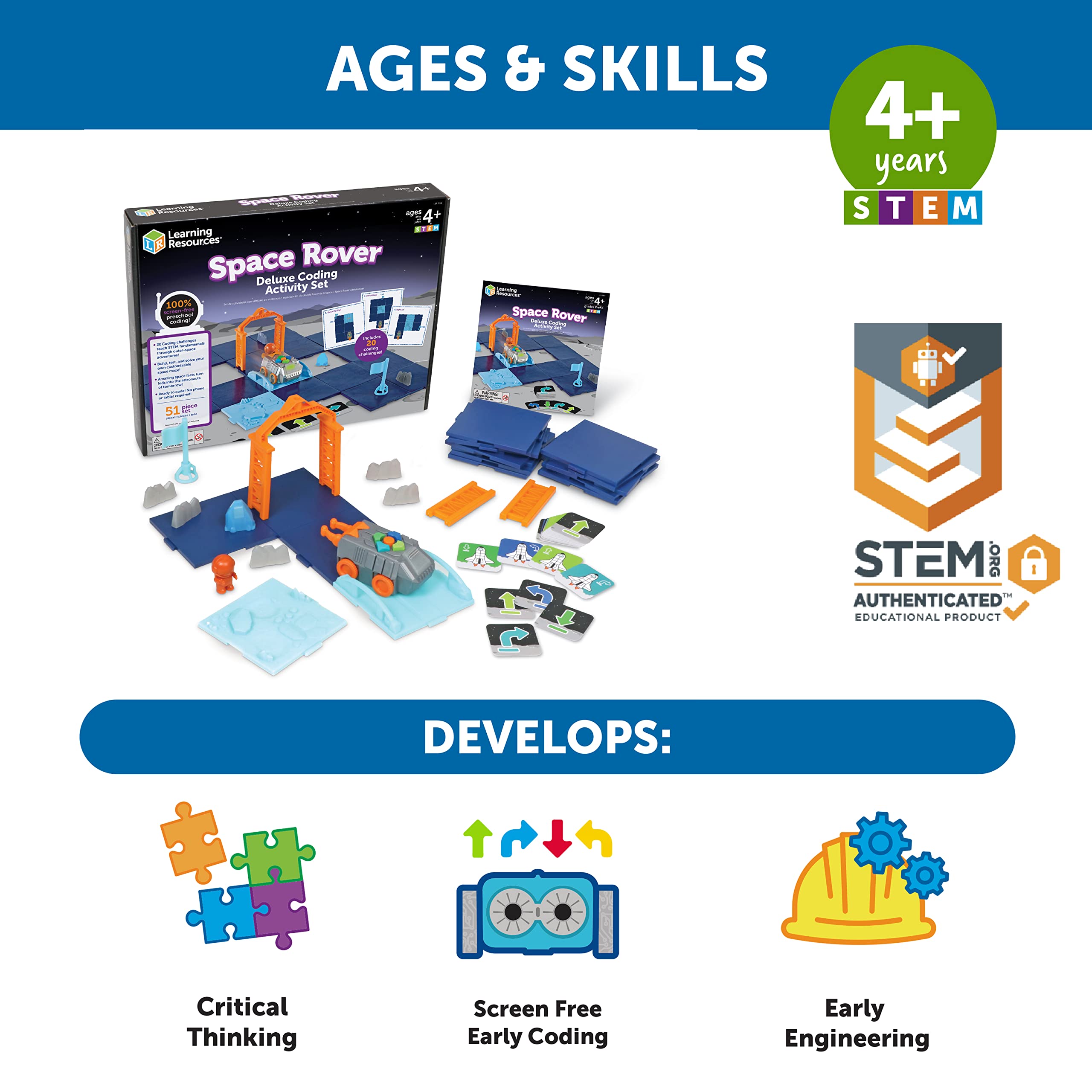 Foto 6 pulgar | Conjunto De Actividades De Codificación | Recursos De Aprendizaje | Space Rover Deluxe - Venta Internacional.