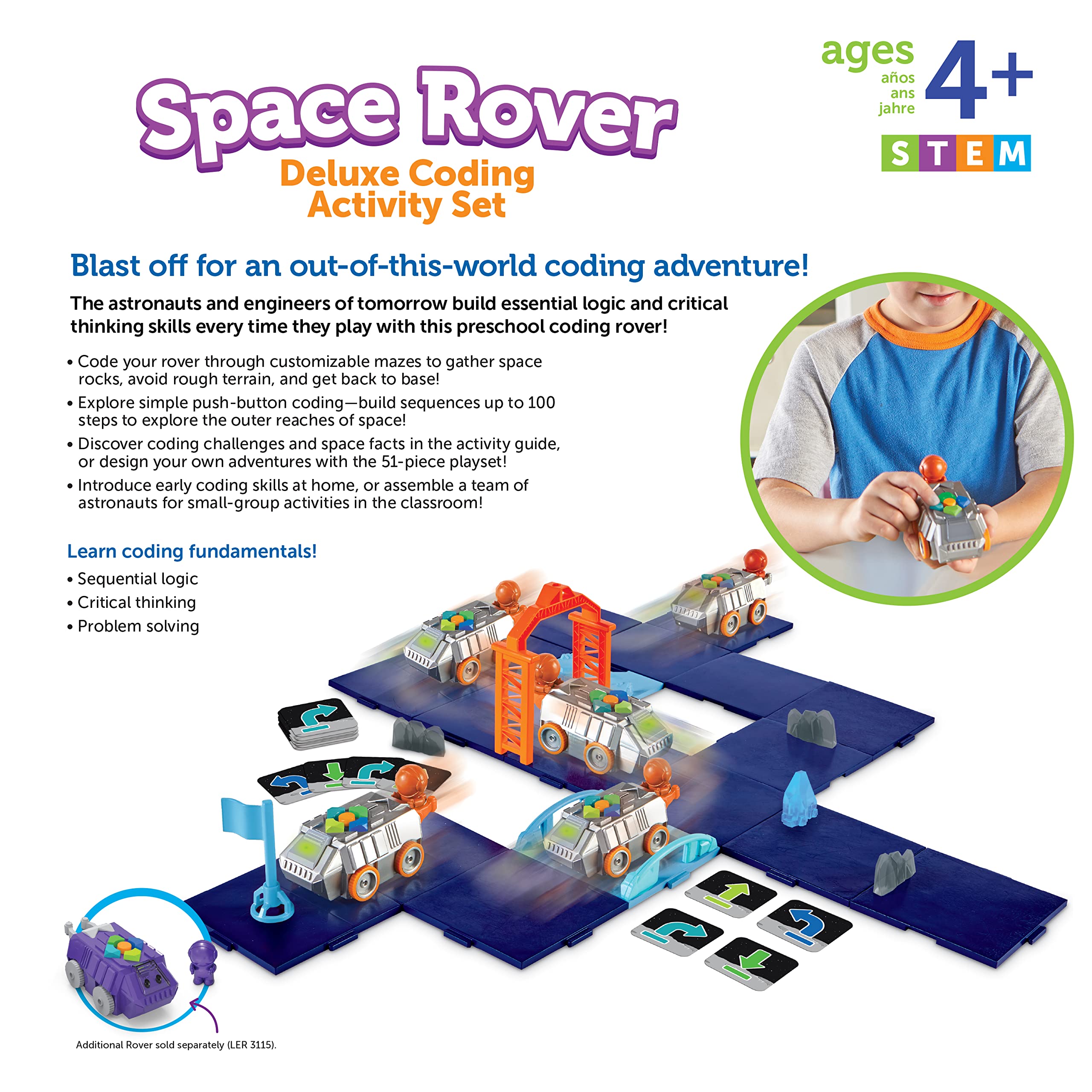 Foto 7 pulgar | Conjunto De Actividades De Codificación | Recursos De Aprendizaje | Space Rover Deluxe - Venta Internacional.